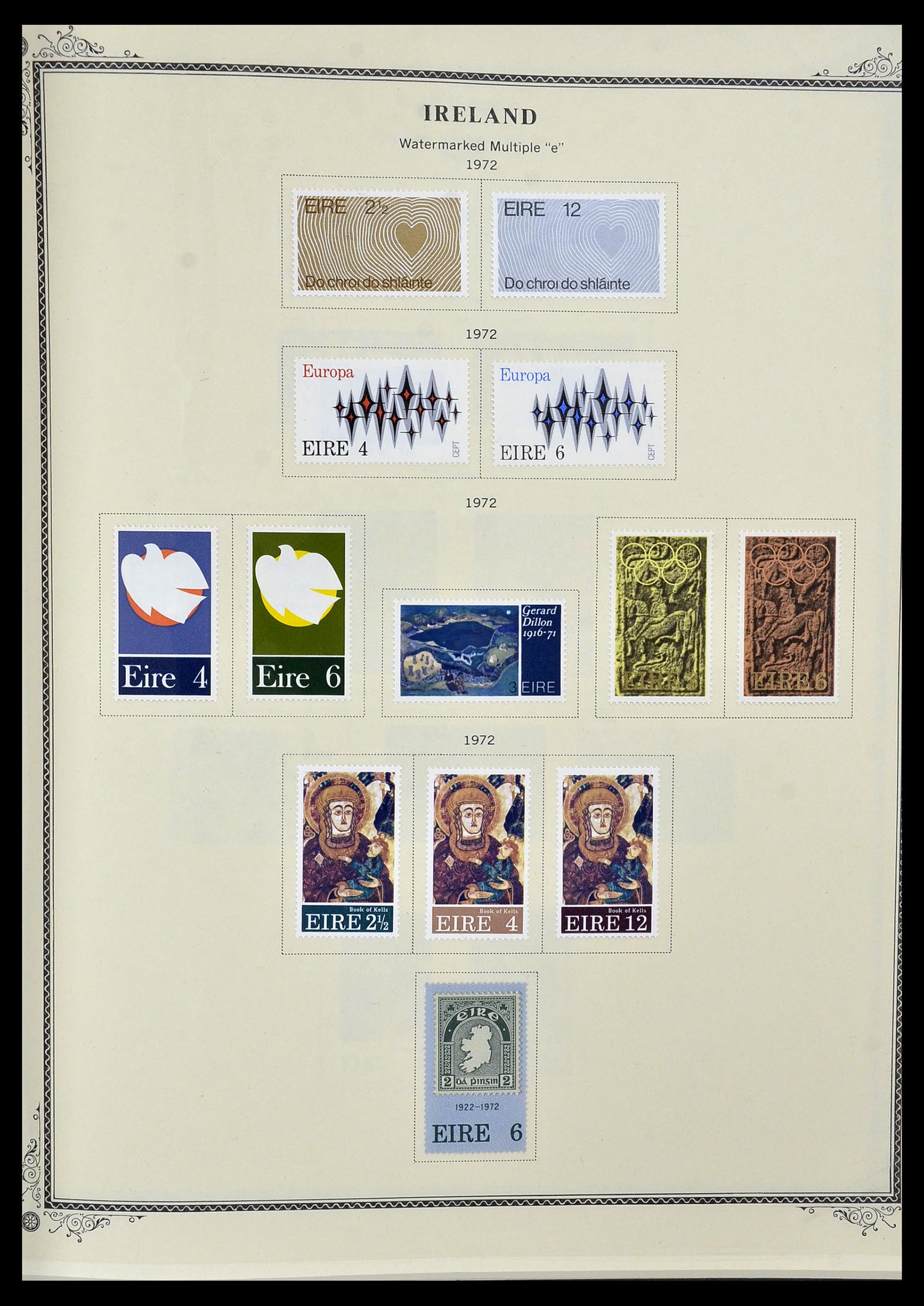 34333 012 - Postzegelverzameling 34333 Ierland 1946-2000.