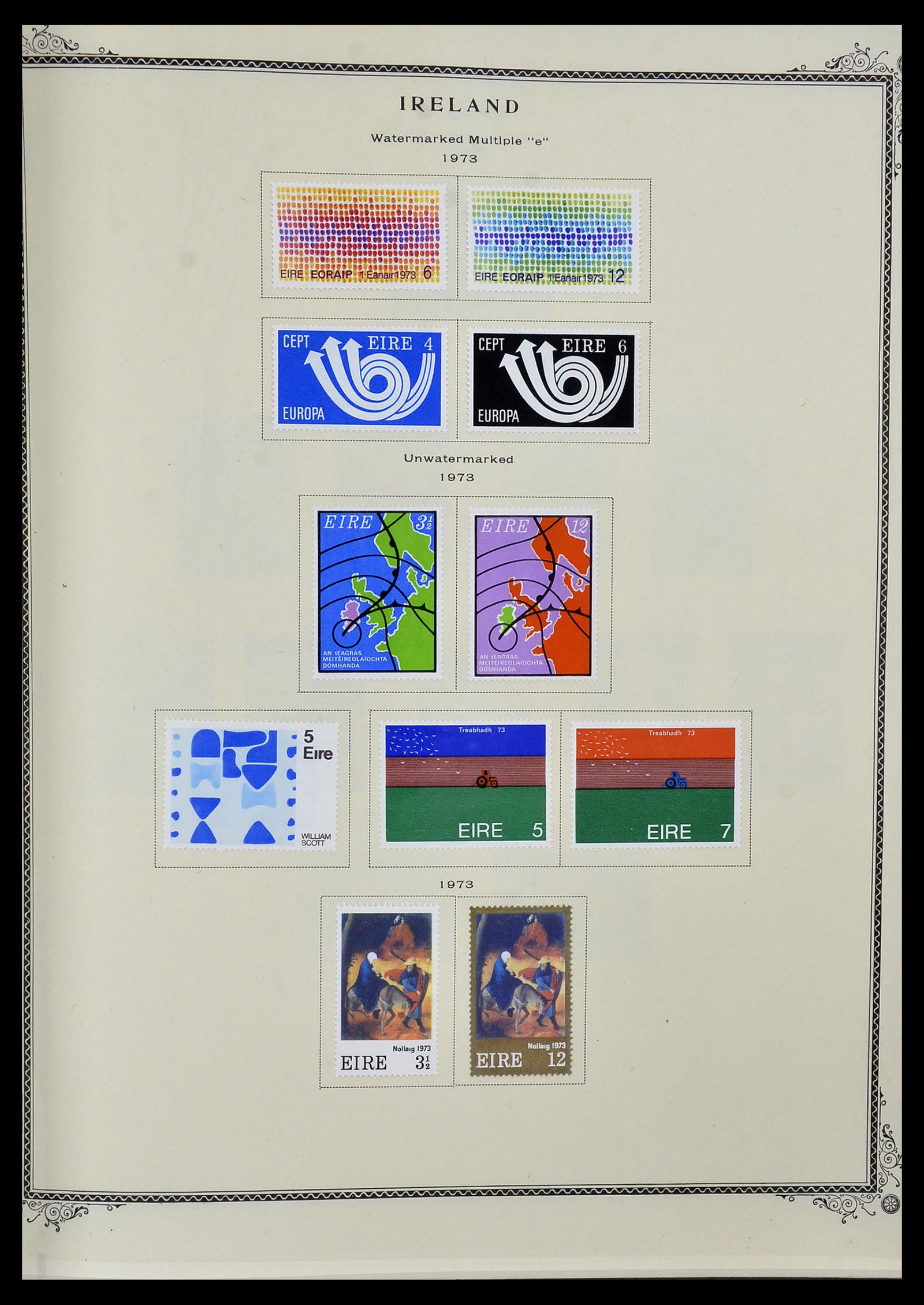 34333 013 - Postzegelverzameling 34333 Ierland 1946-2000.