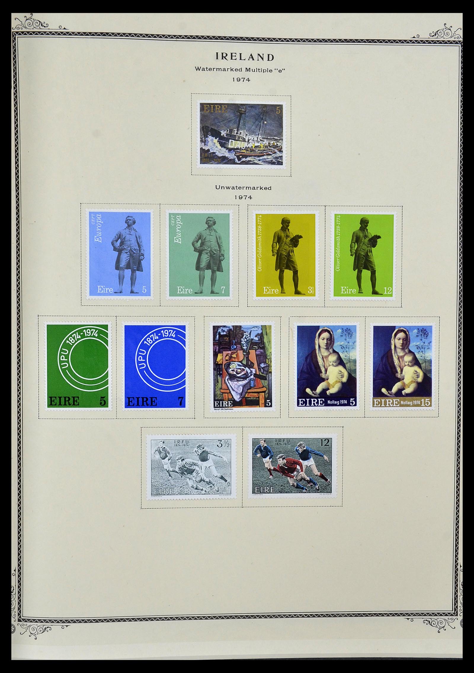 34333 014 - Postzegelverzameling 34333 Ierland 1946-2000.