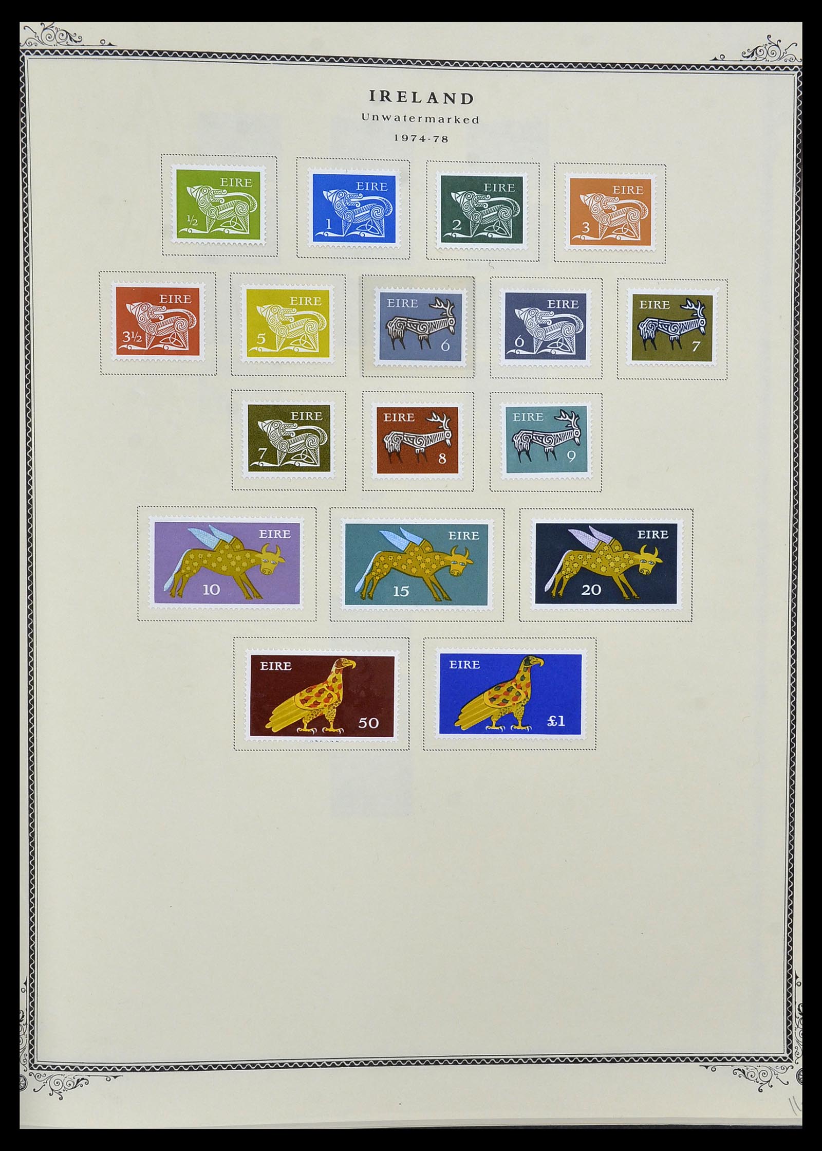 34333 016 - Postzegelverzameling 34333 Ierland 1946-2000.