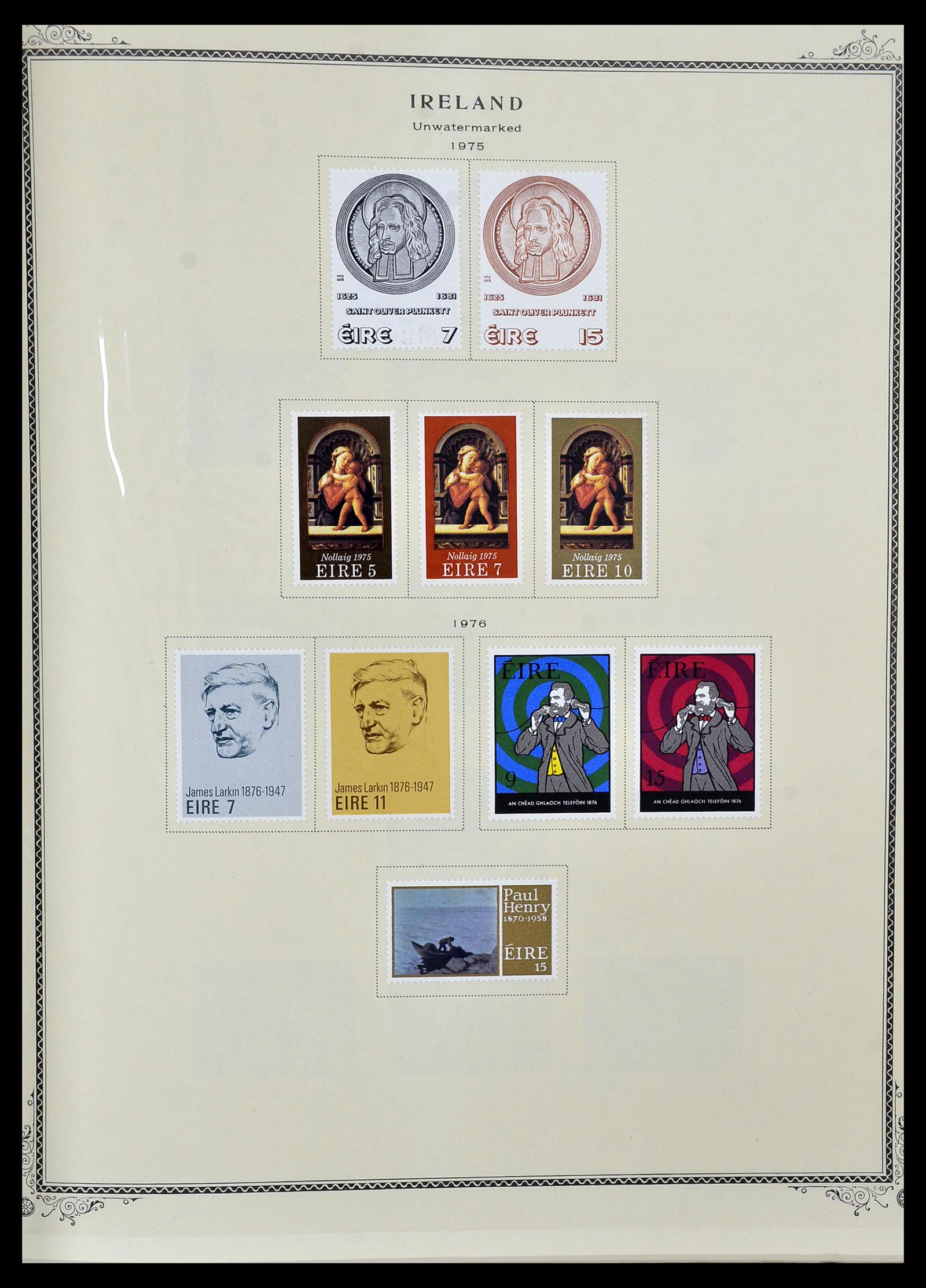 34333 019 - Postzegelverzameling 34333 Ierland 1946-2000.