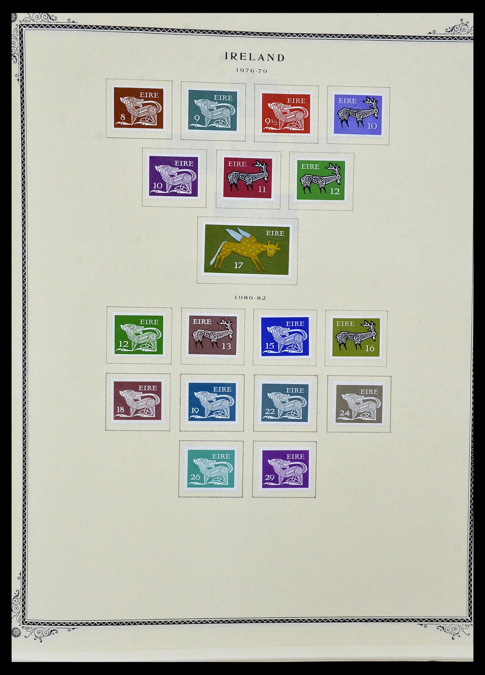 34333 021 - Postzegelverzameling 34333 Ierland 1946-2000.