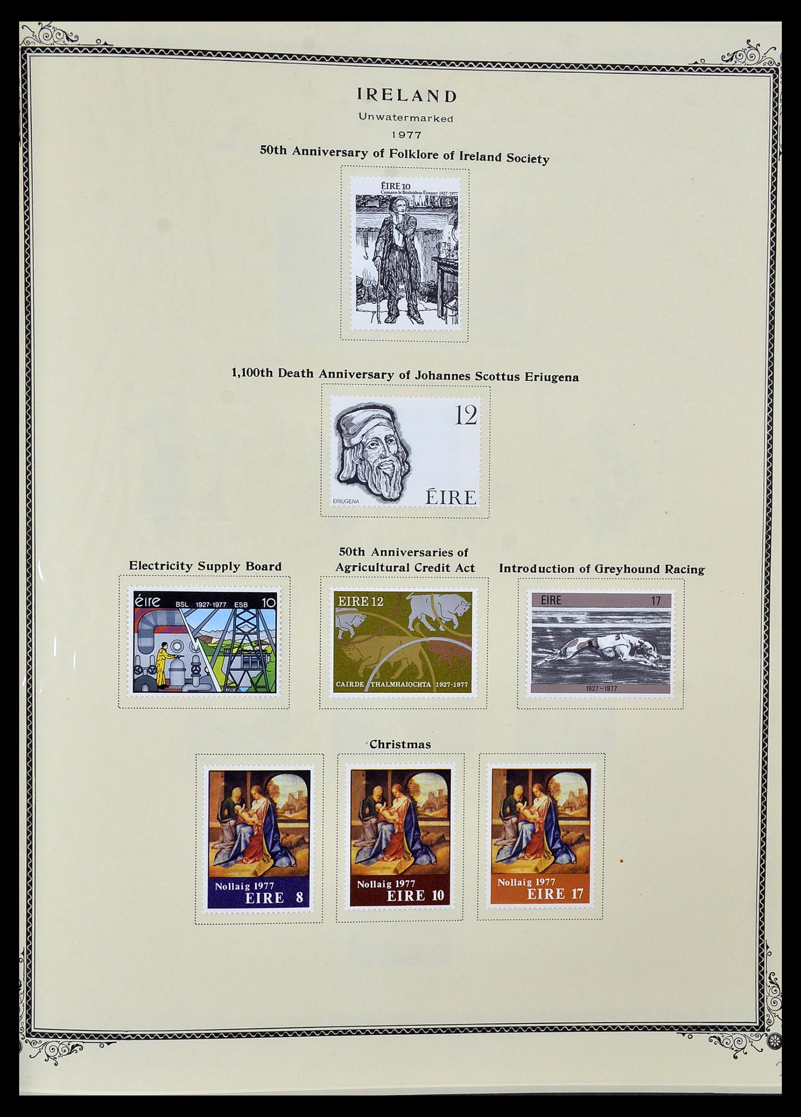 34333 024 - Postzegelverzameling 34333 Ierland 1946-2000.
