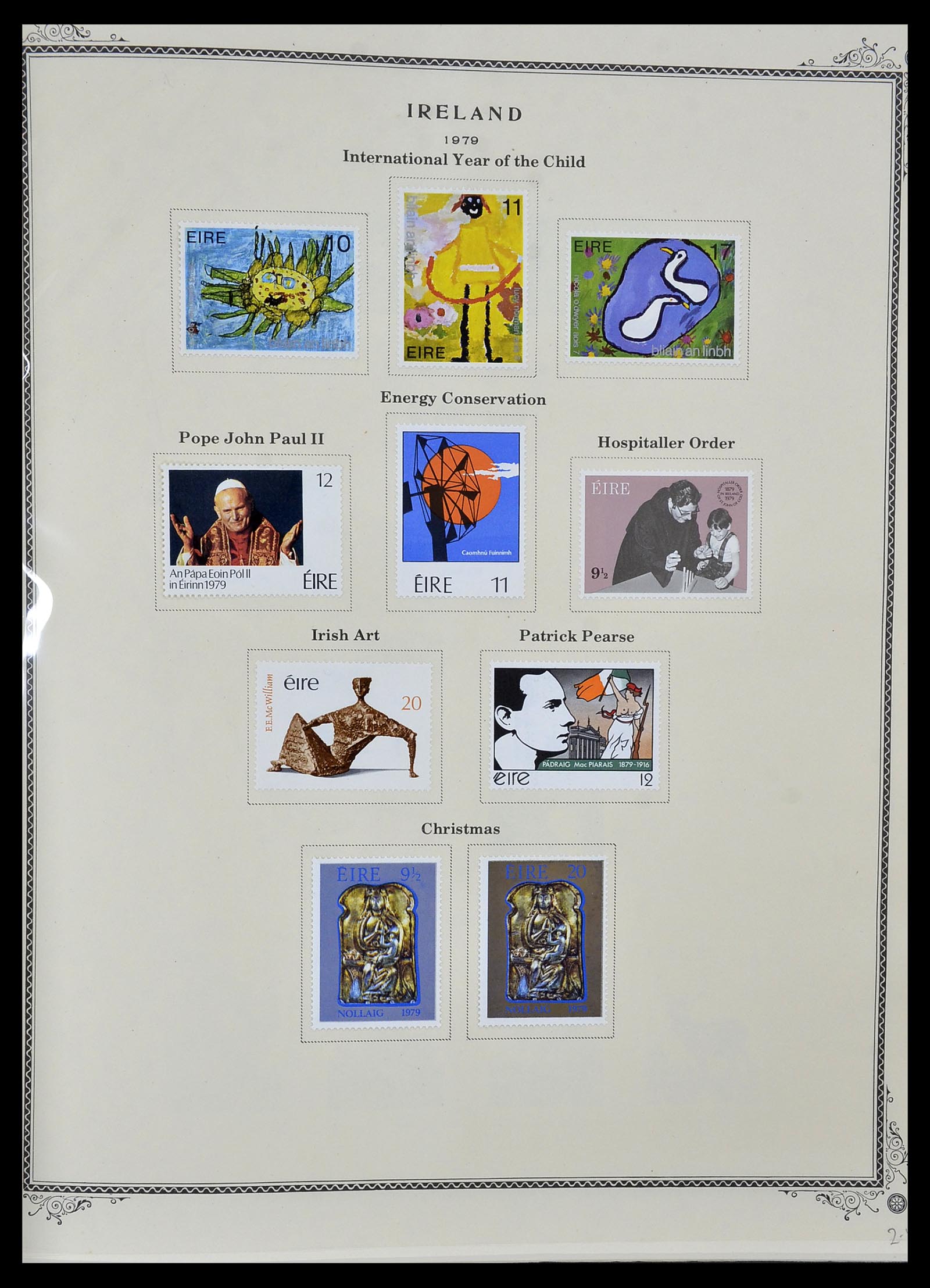 34333 028 - Postzegelverzameling 34333 Ierland 1946-2000.