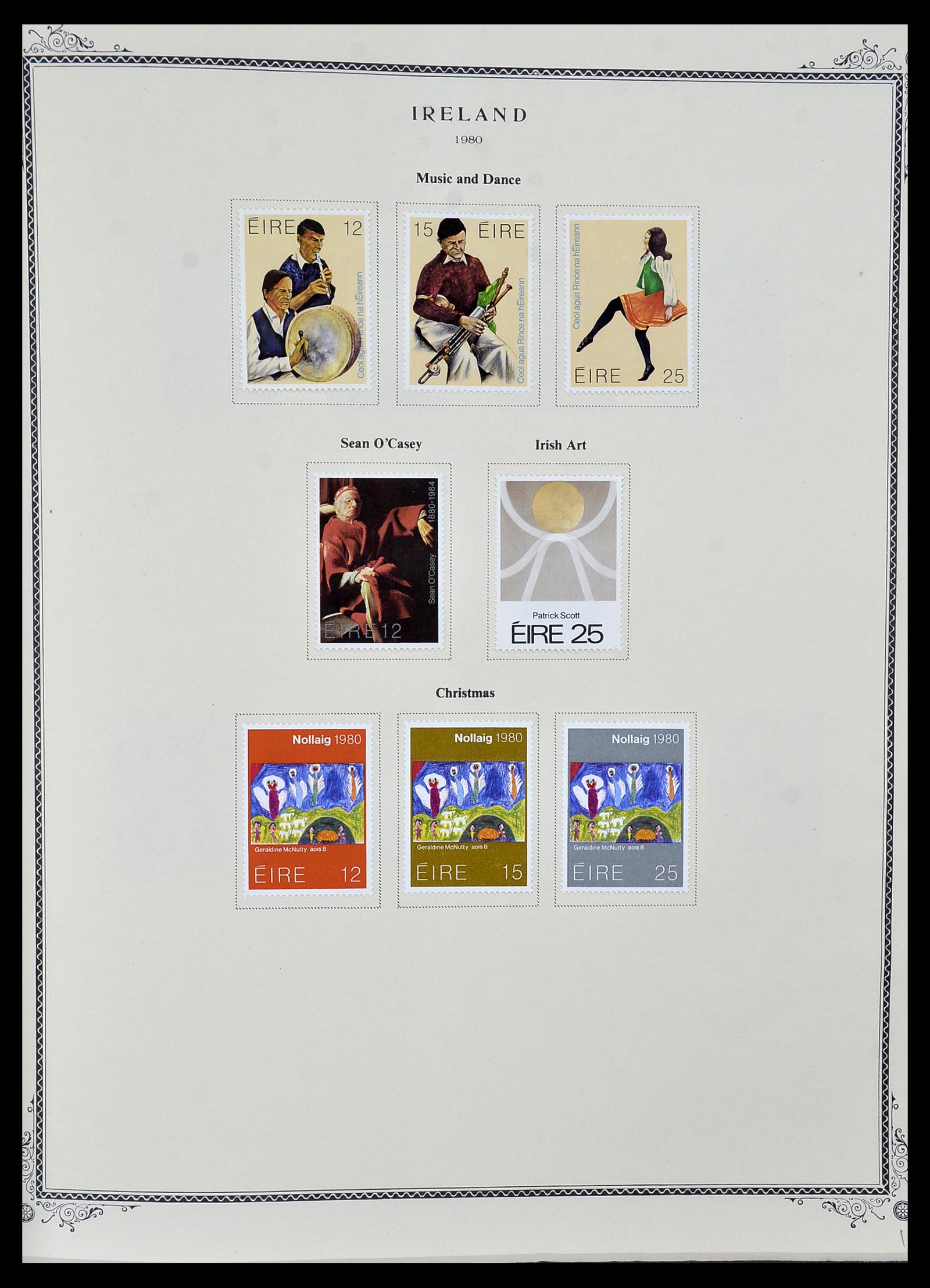 34333 030 - Postzegelverzameling 34333 Ierland 1946-2000.