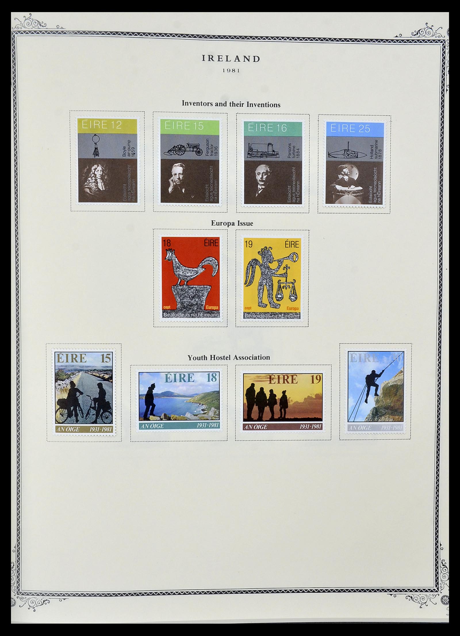 34333 031 - Postzegelverzameling 34333 Ierland 1946-2000.