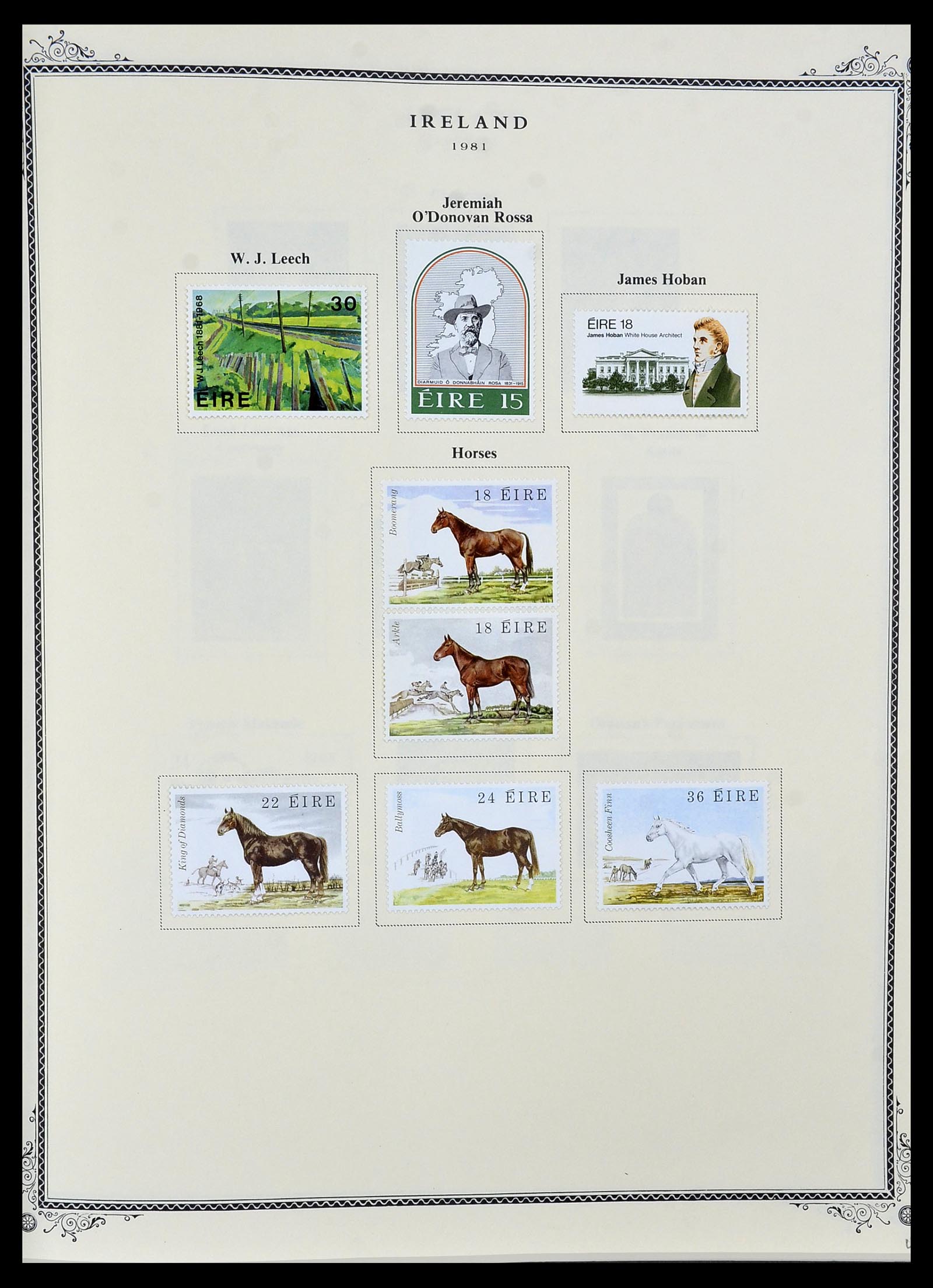 34333 032 - Postzegelverzameling 34333 Ierland 1946-2000.