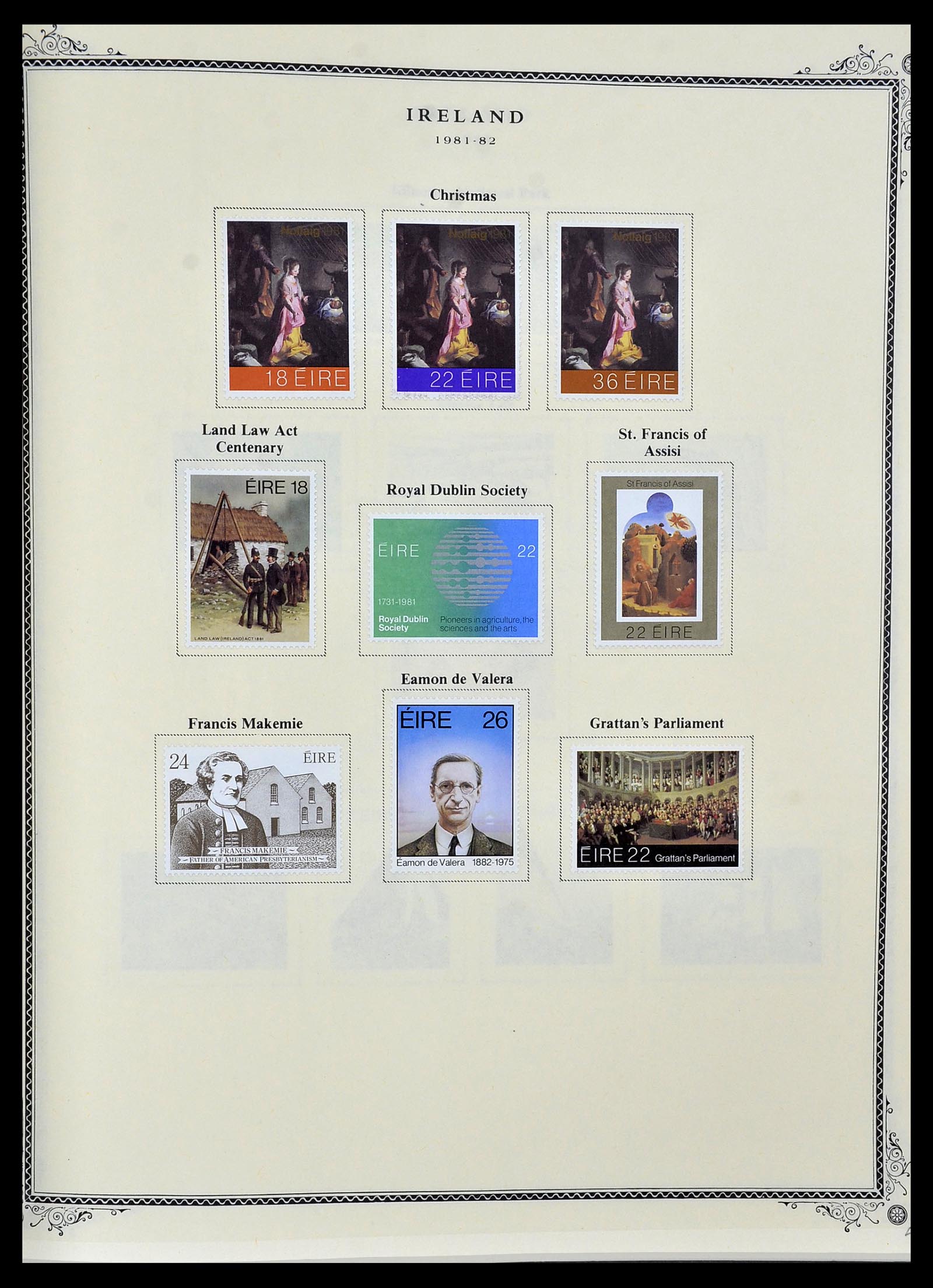 34333 033 - Postzegelverzameling 34333 Ierland 1946-2000.