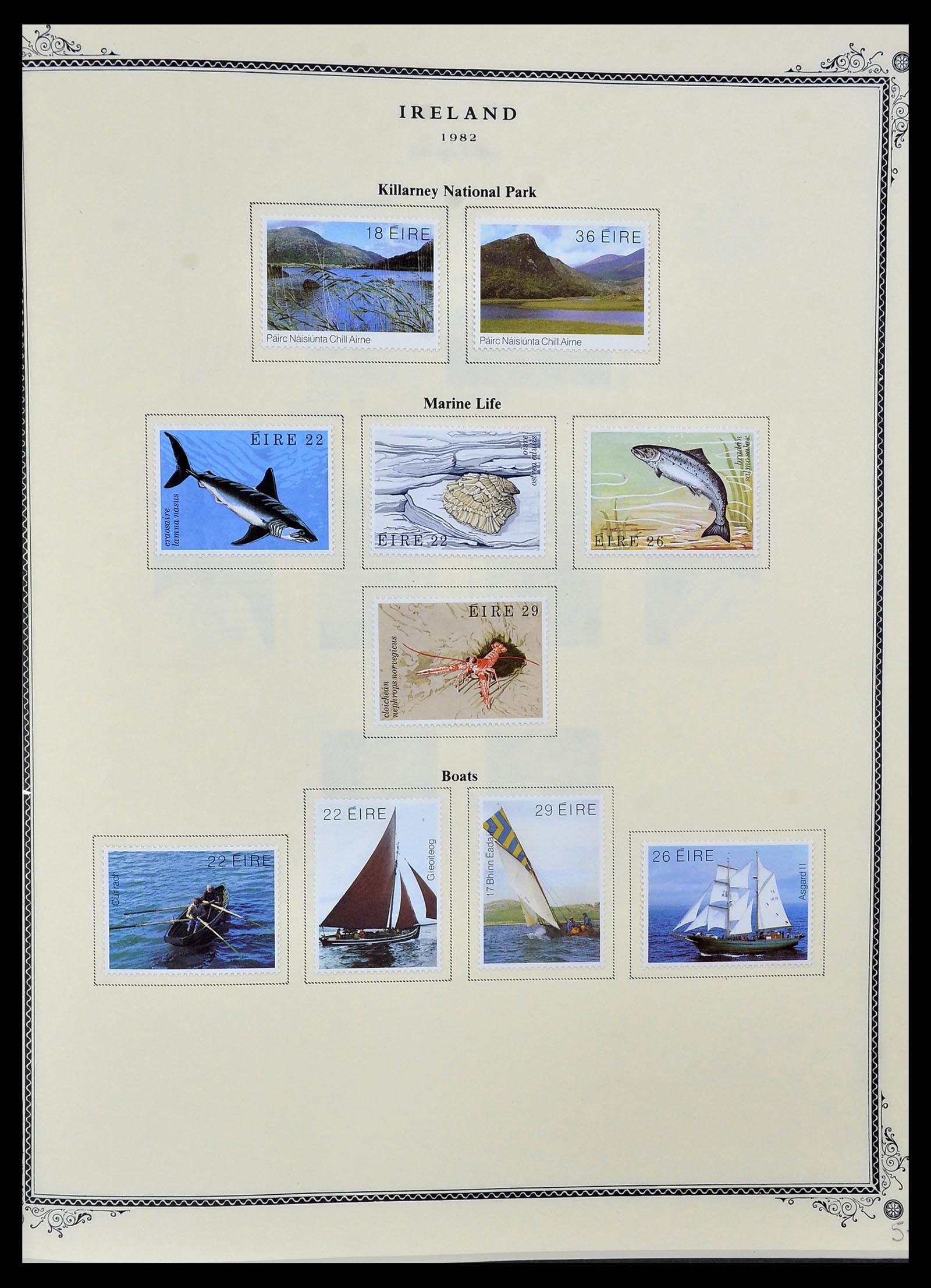 34333 034 - Postzegelverzameling 34333 Ierland 1946-2000.