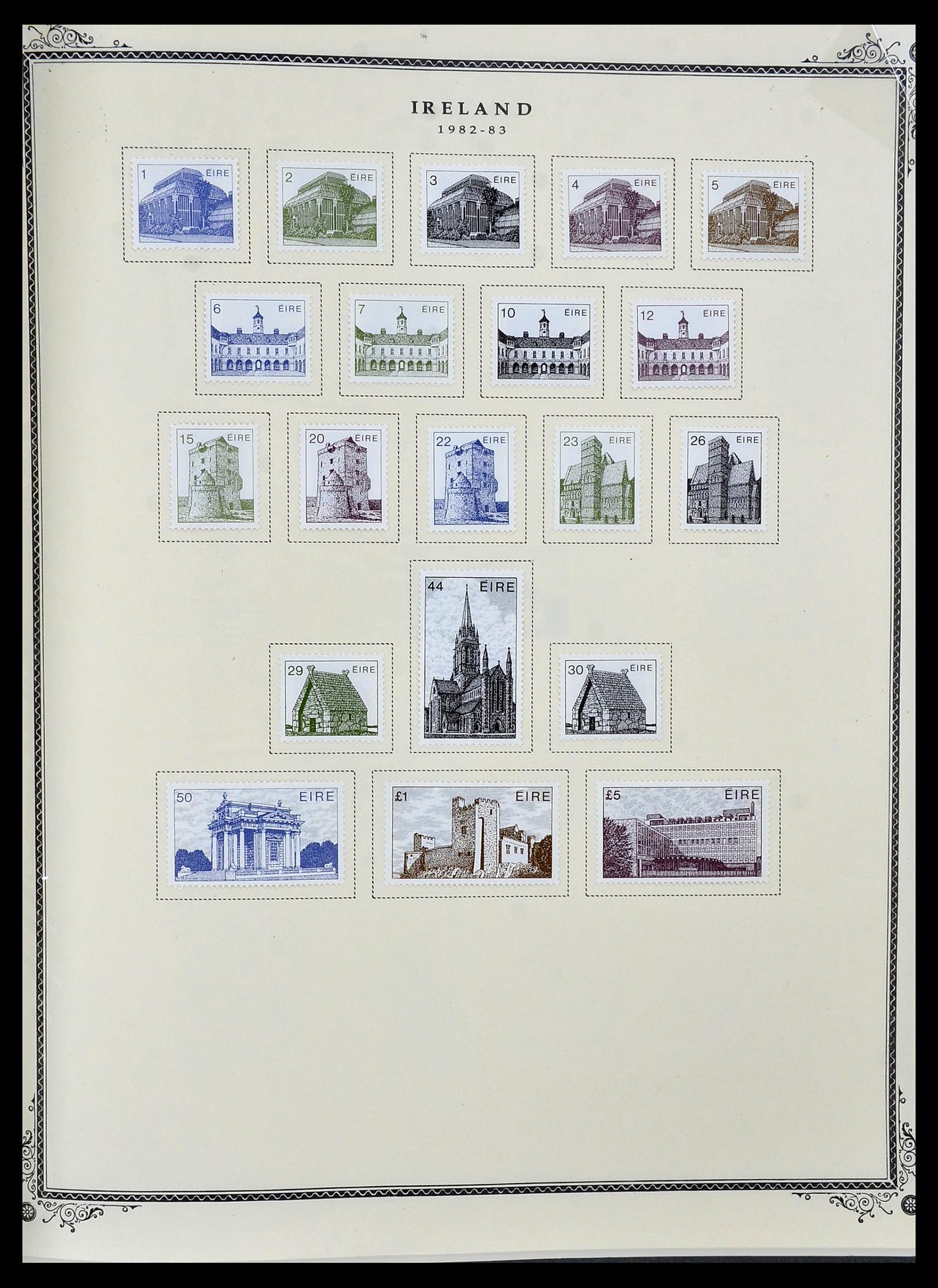 34333 036 - Postzegelverzameling 34333 Ierland 1946-2000.