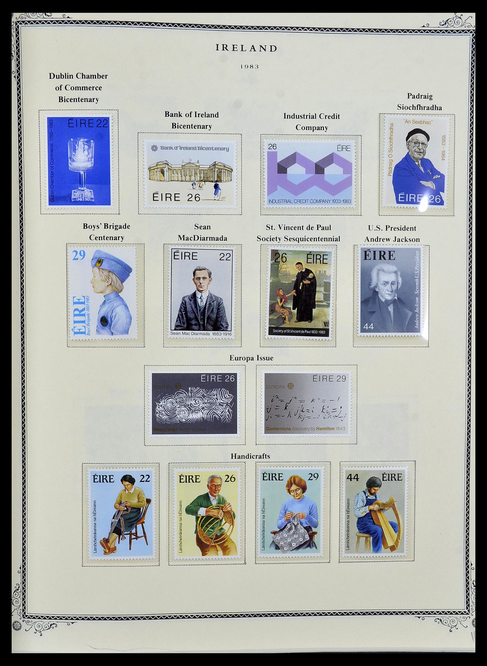 34333 038 - Postzegelverzameling 34333 Ierland 1946-2000.