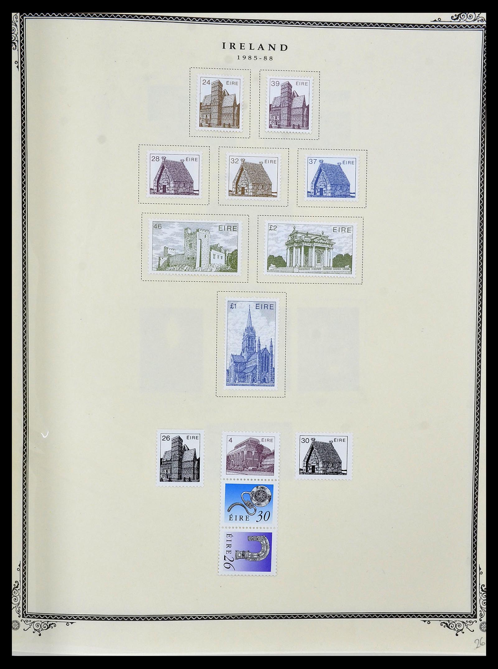 34333 044 - Postzegelverzameling 34333 Ierland 1946-2000.