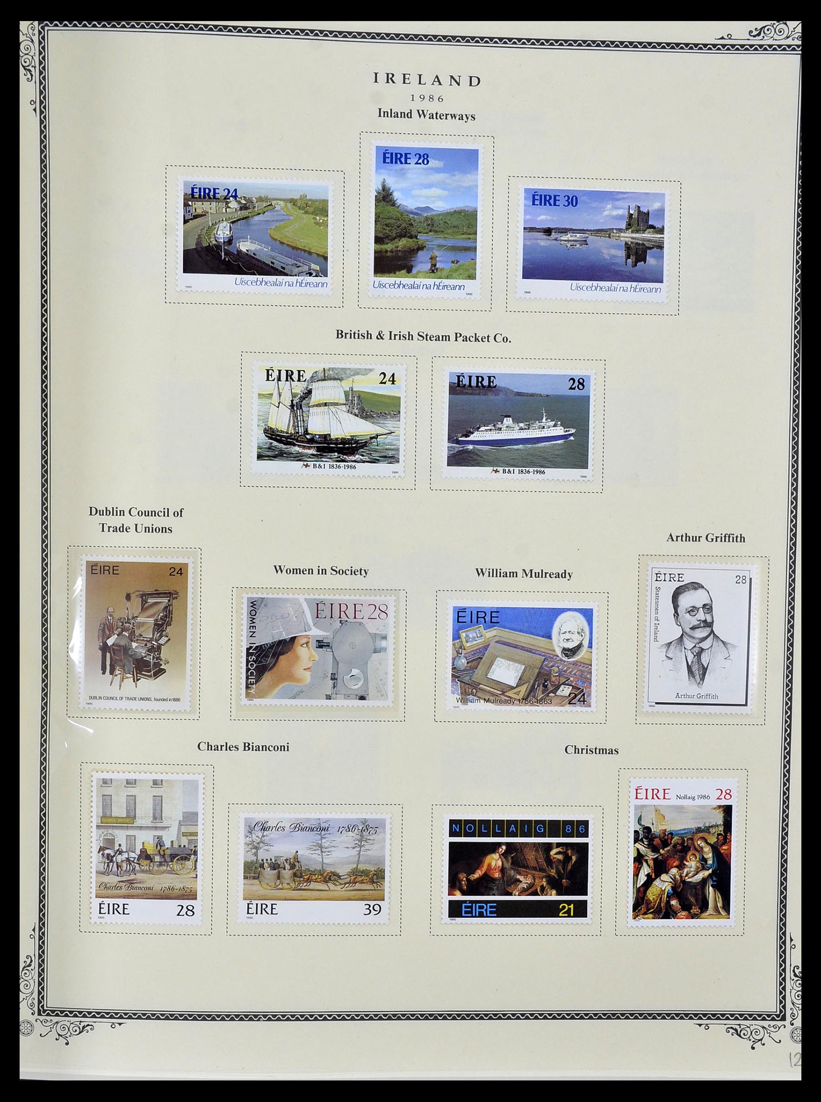 34333 047 - Postzegelverzameling 34333 Ierland 1946-2000.