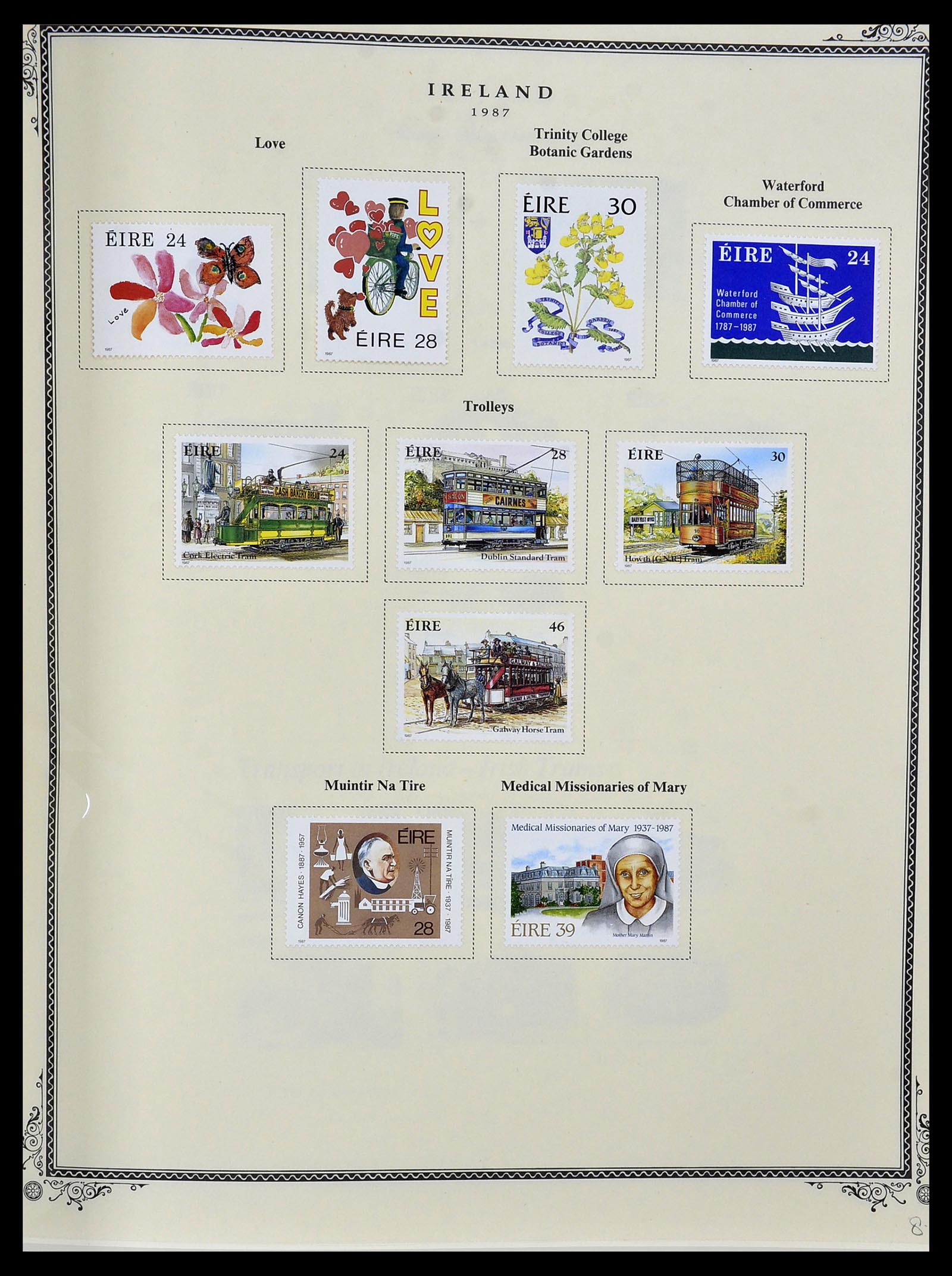 34333 048 - Postzegelverzameling 34333 Ierland 1946-2000.