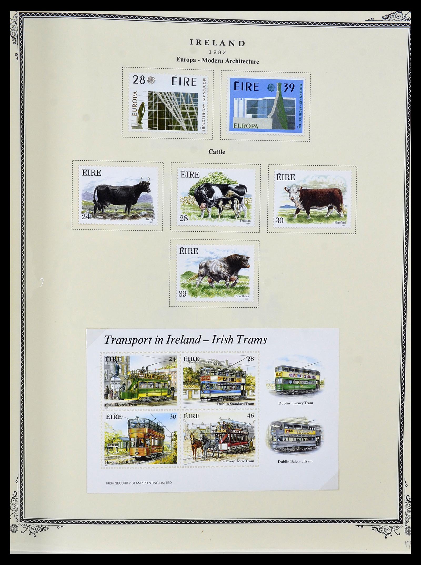 34333 049 - Postzegelverzameling 34333 Ierland 1946-2000.