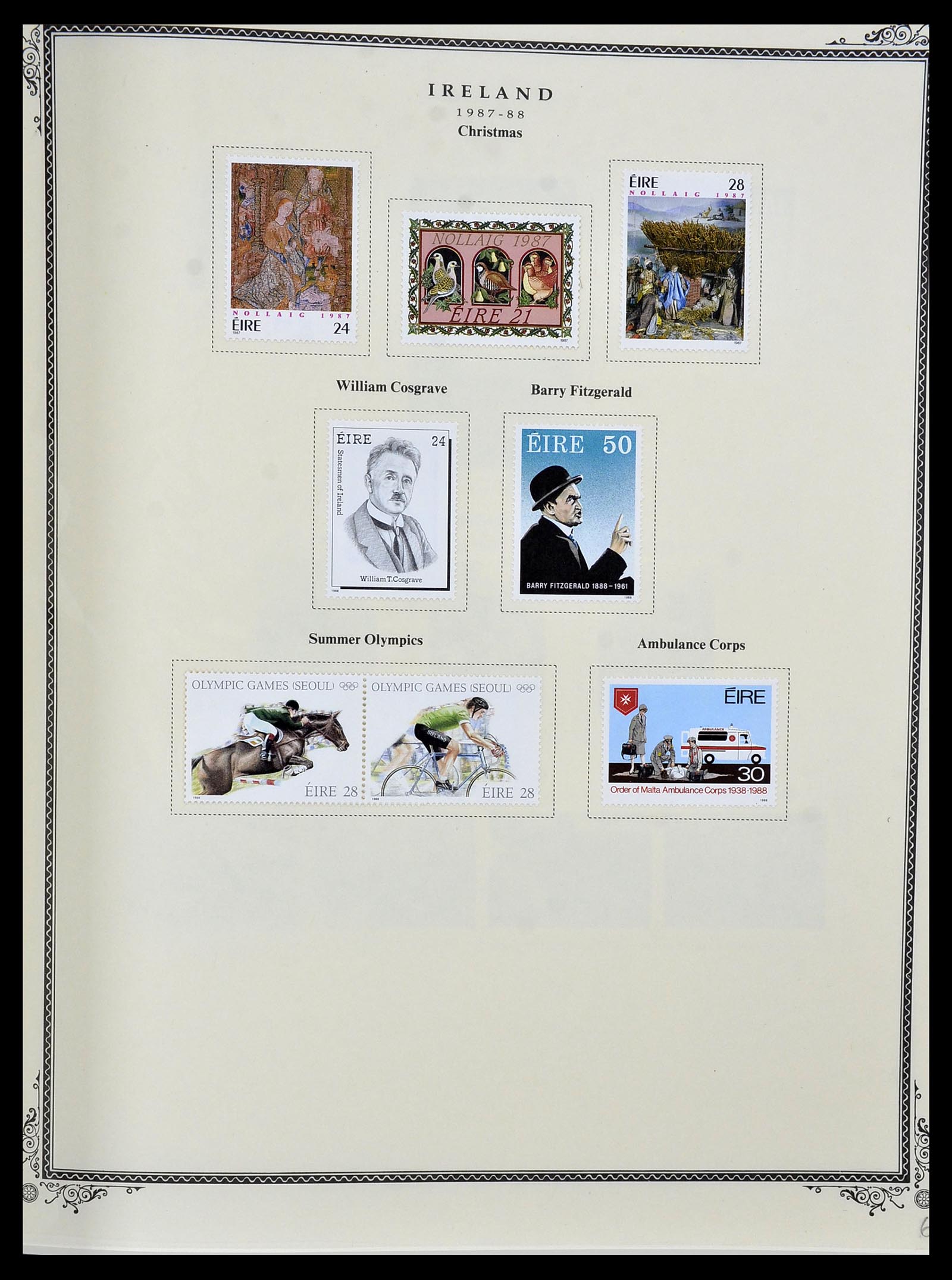 34333 051 - Postzegelverzameling 34333 Ierland 1946-2000.