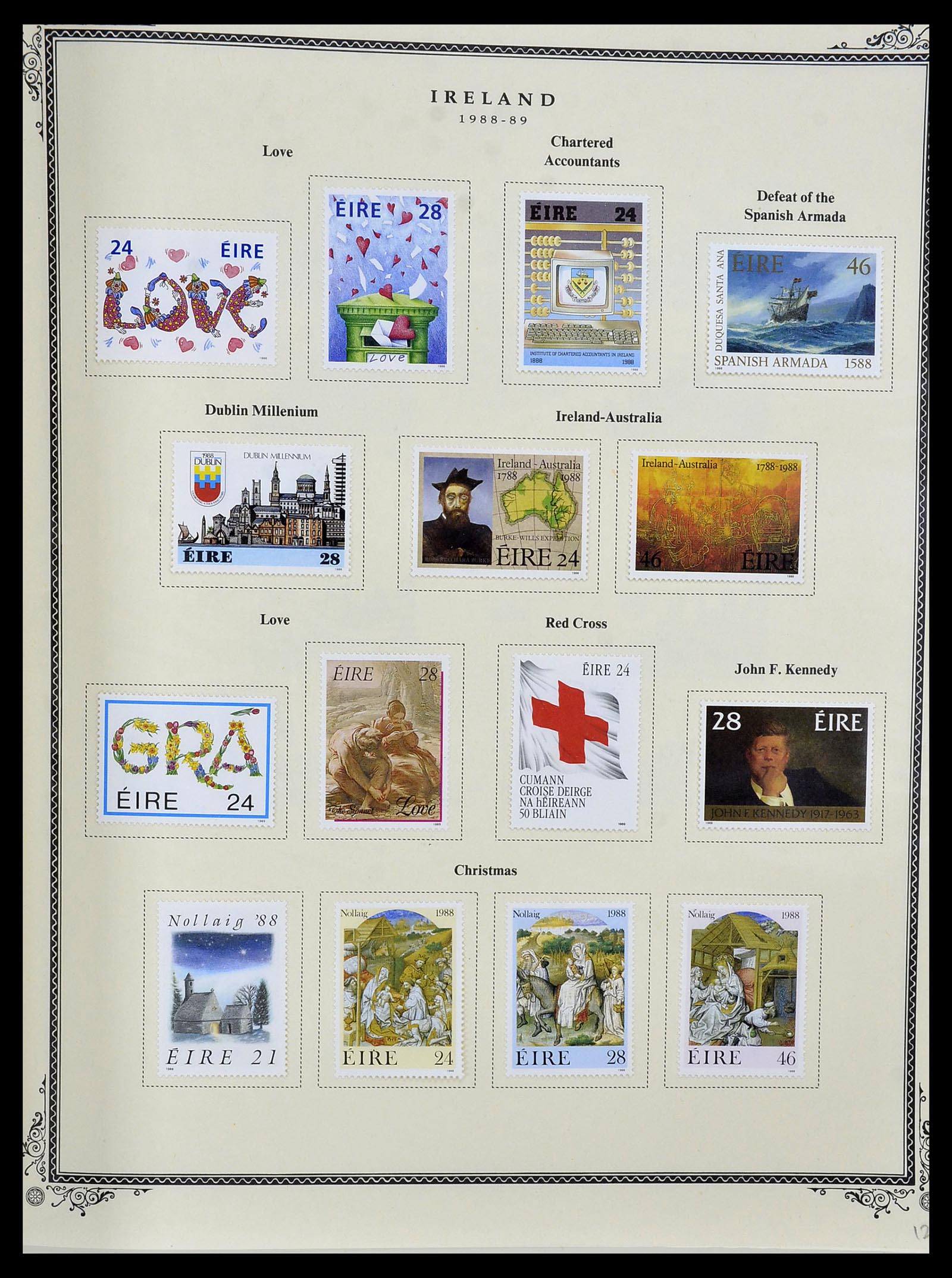 34333 053 - Postzegelverzameling 34333 Ierland 1946-2000.