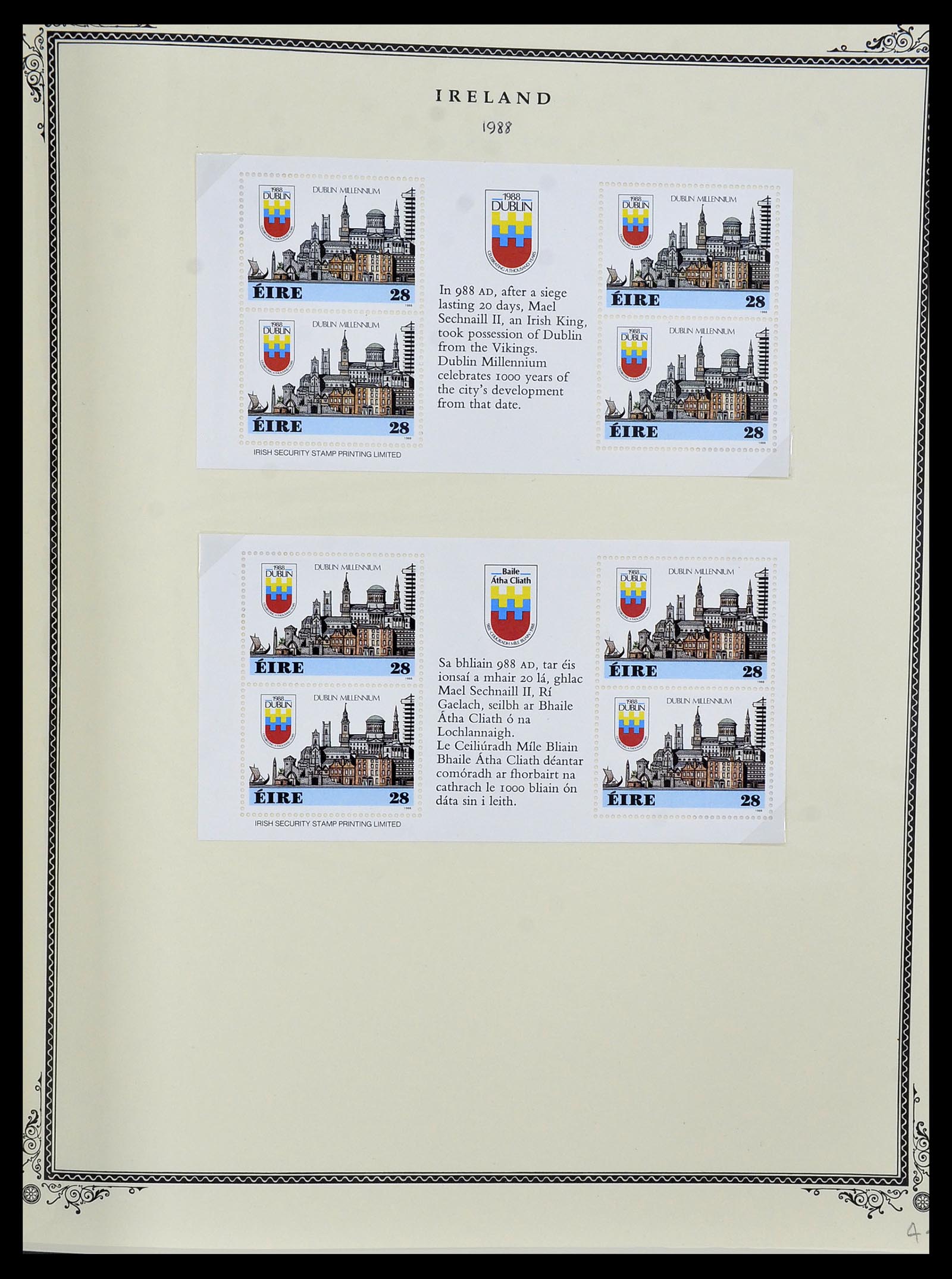 34333 054 - Postzegelverzameling 34333 Ierland 1946-2000.