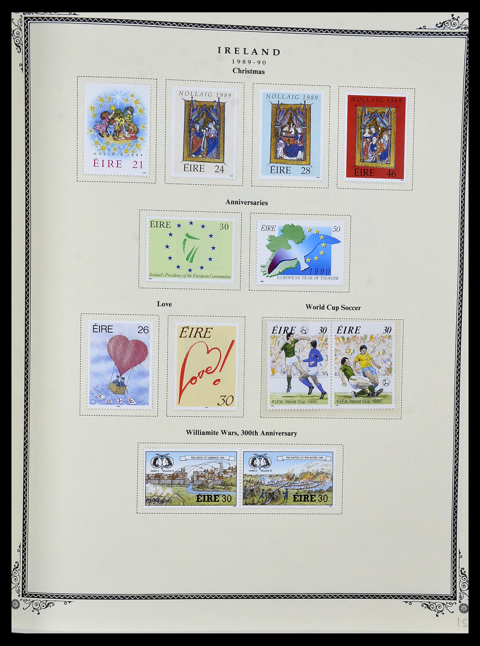 34333 060 - Postzegelverzameling 34333 Ierland 1946-2000.