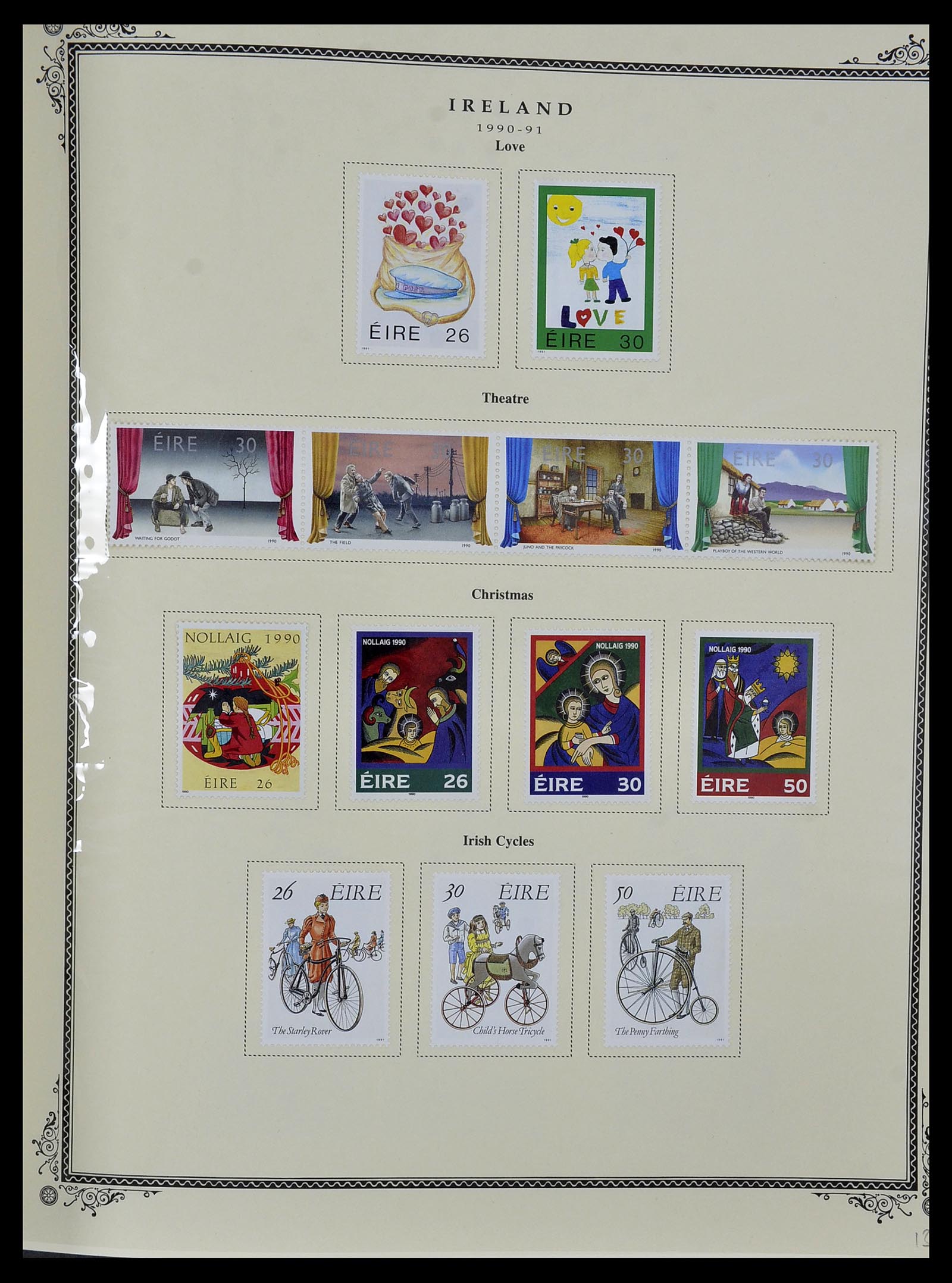 34333 068 - Postzegelverzameling 34333 Ierland 1946-2000.