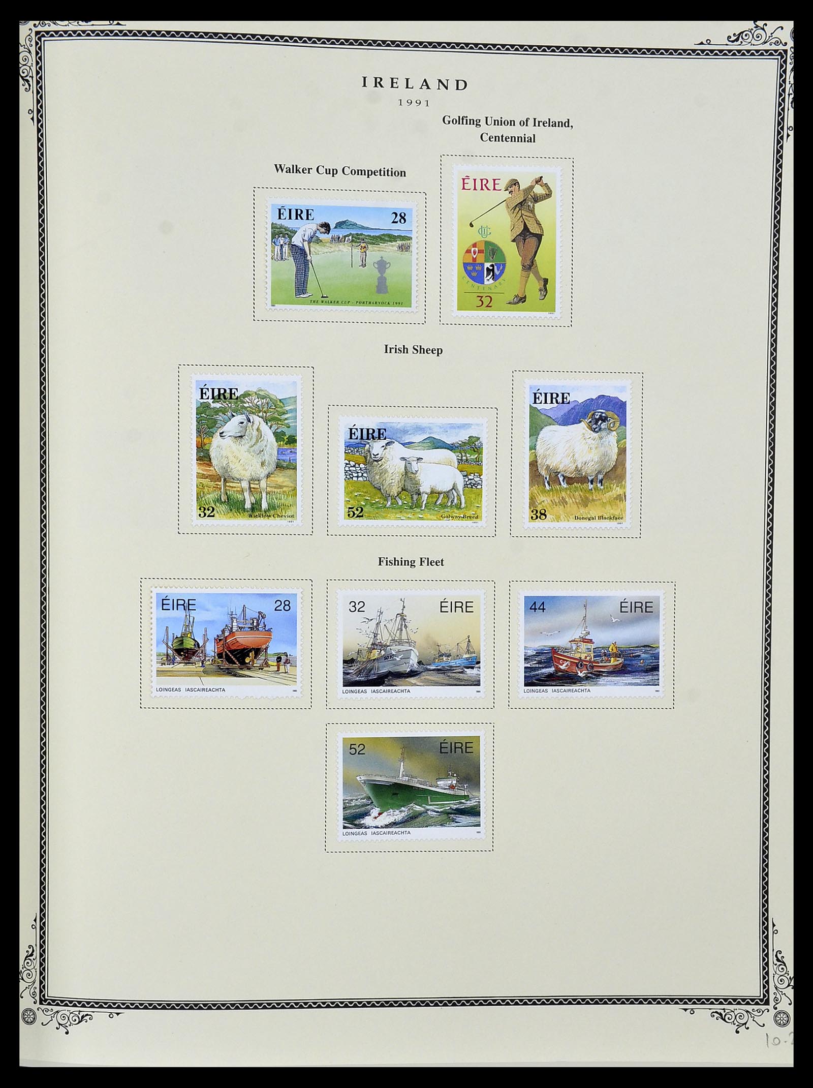 34333 072 - Postzegelverzameling 34333 Ierland 1946-2000.