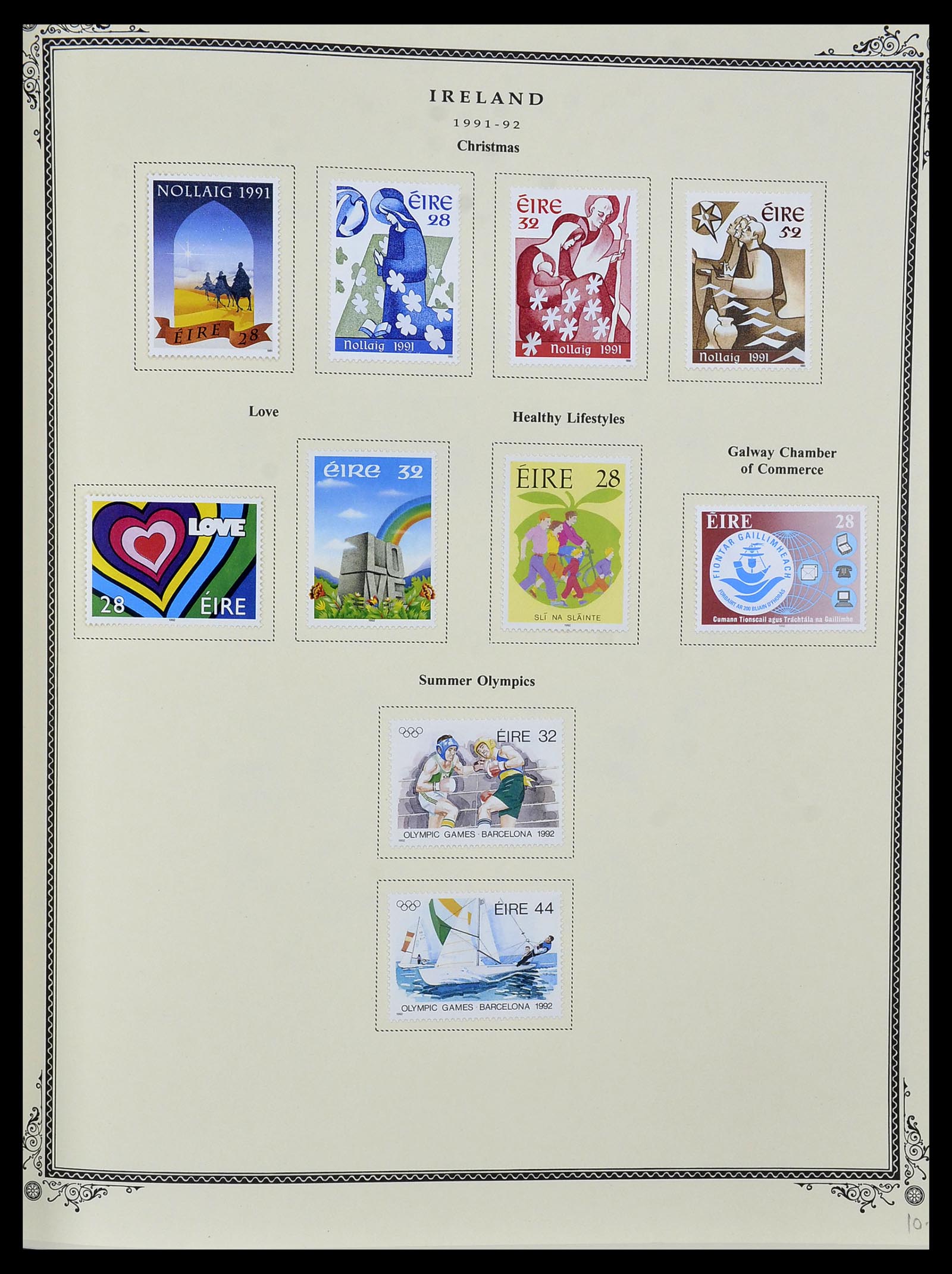 34333 073 - Postzegelverzameling 34333 Ierland 1946-2000.