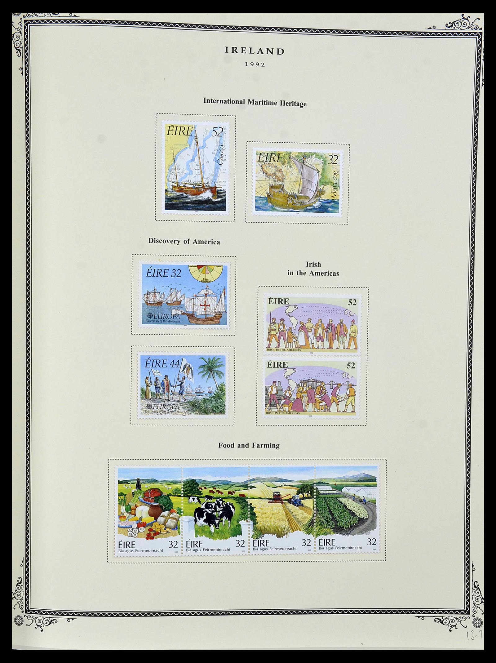 34333 075 - Postzegelverzameling 34333 Ierland 1946-2000.