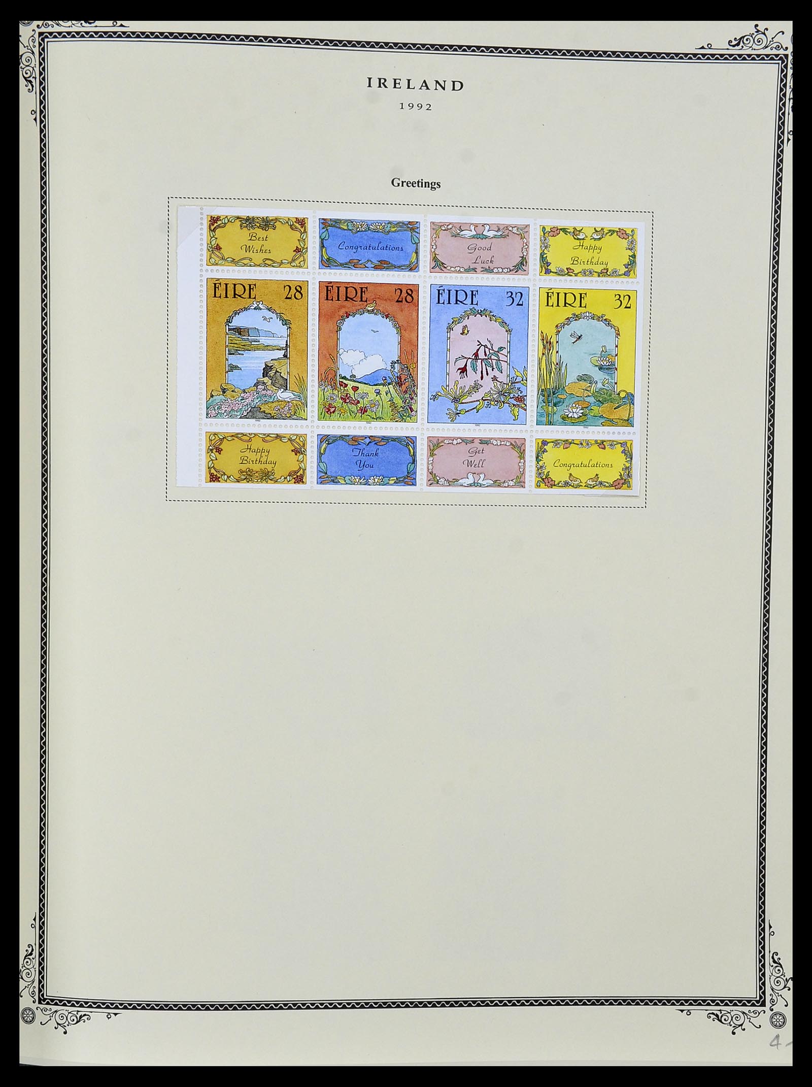 34333 077 - Postzegelverzameling 34333 Ierland 1946-2000.