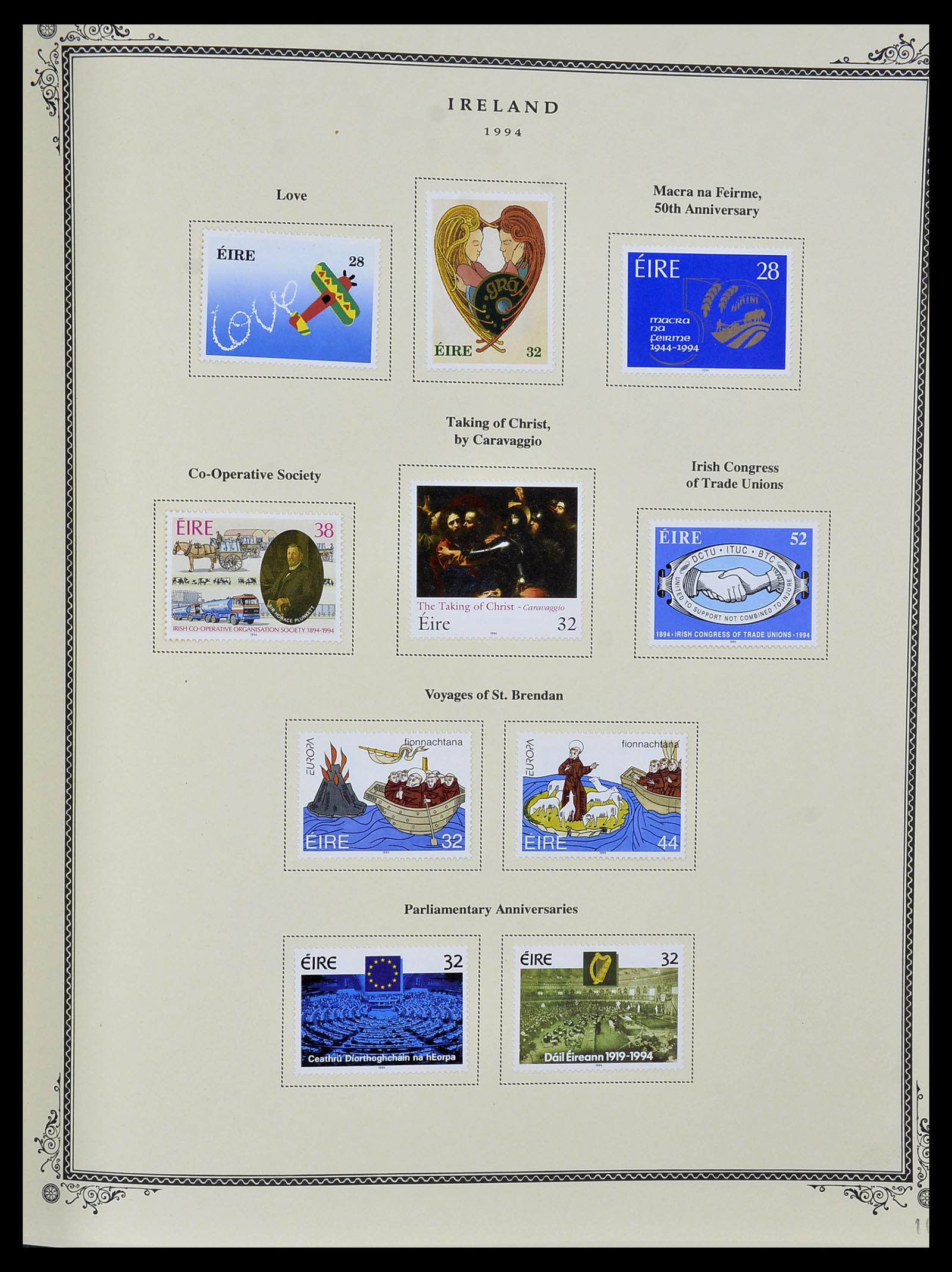 34333 084 - Postzegelverzameling 34333 Ierland 1946-2000.