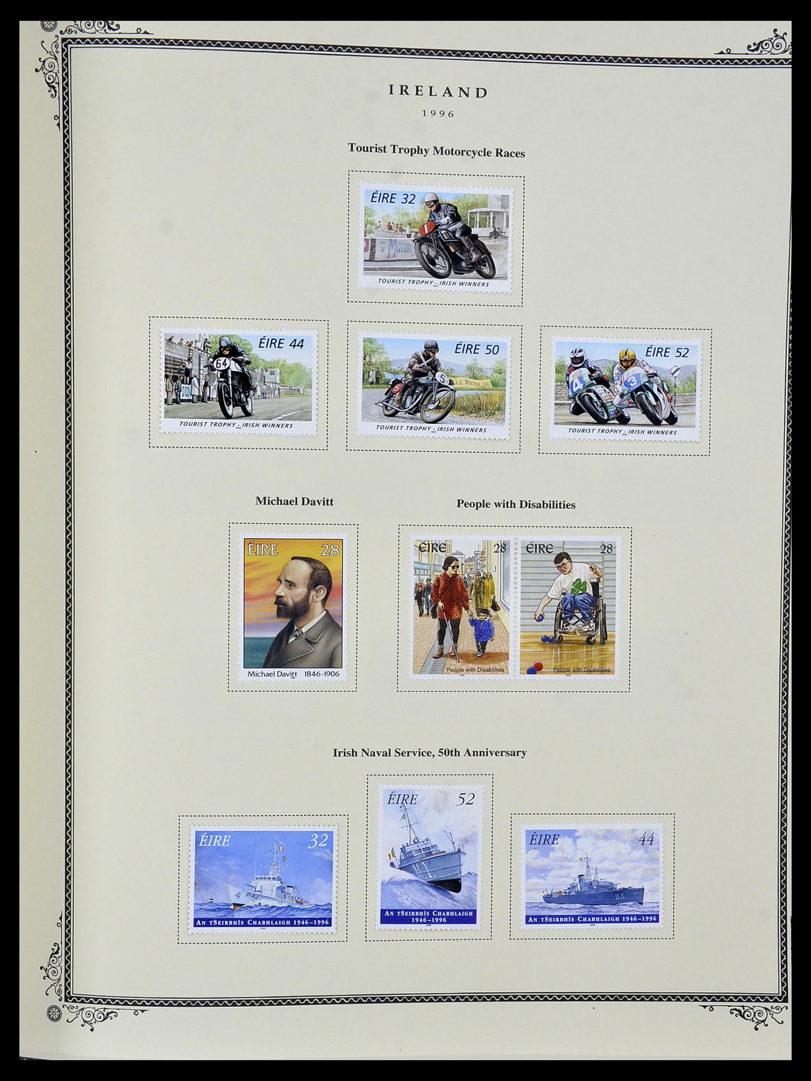 34333 093 - Postzegelverzameling 34333 Ierland 1946-2000.