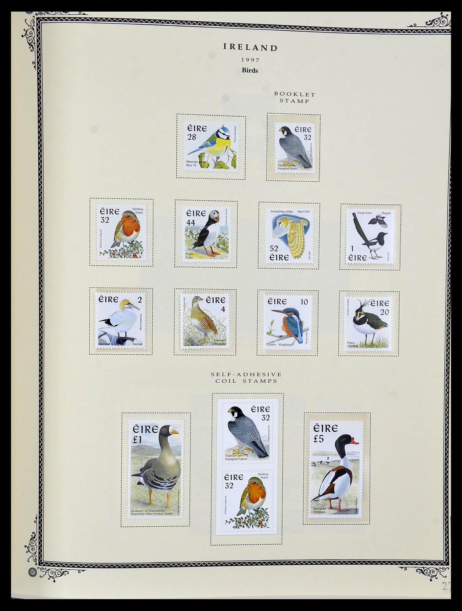 34333 097 - Postzegelverzameling 34333 Ierland 1946-2000.