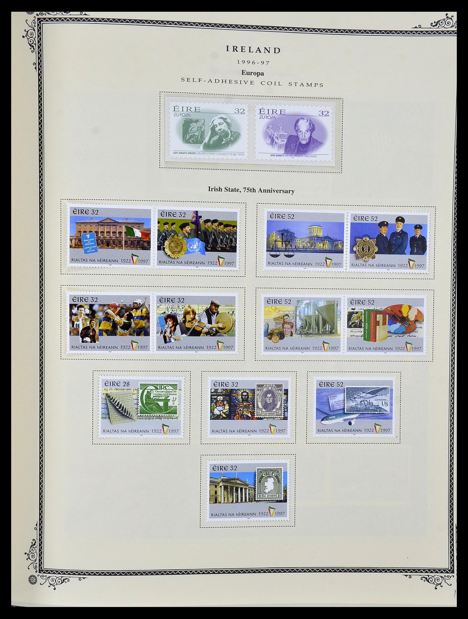 34333 099 - Postzegelverzameling 34333 Ierland 1946-2000.