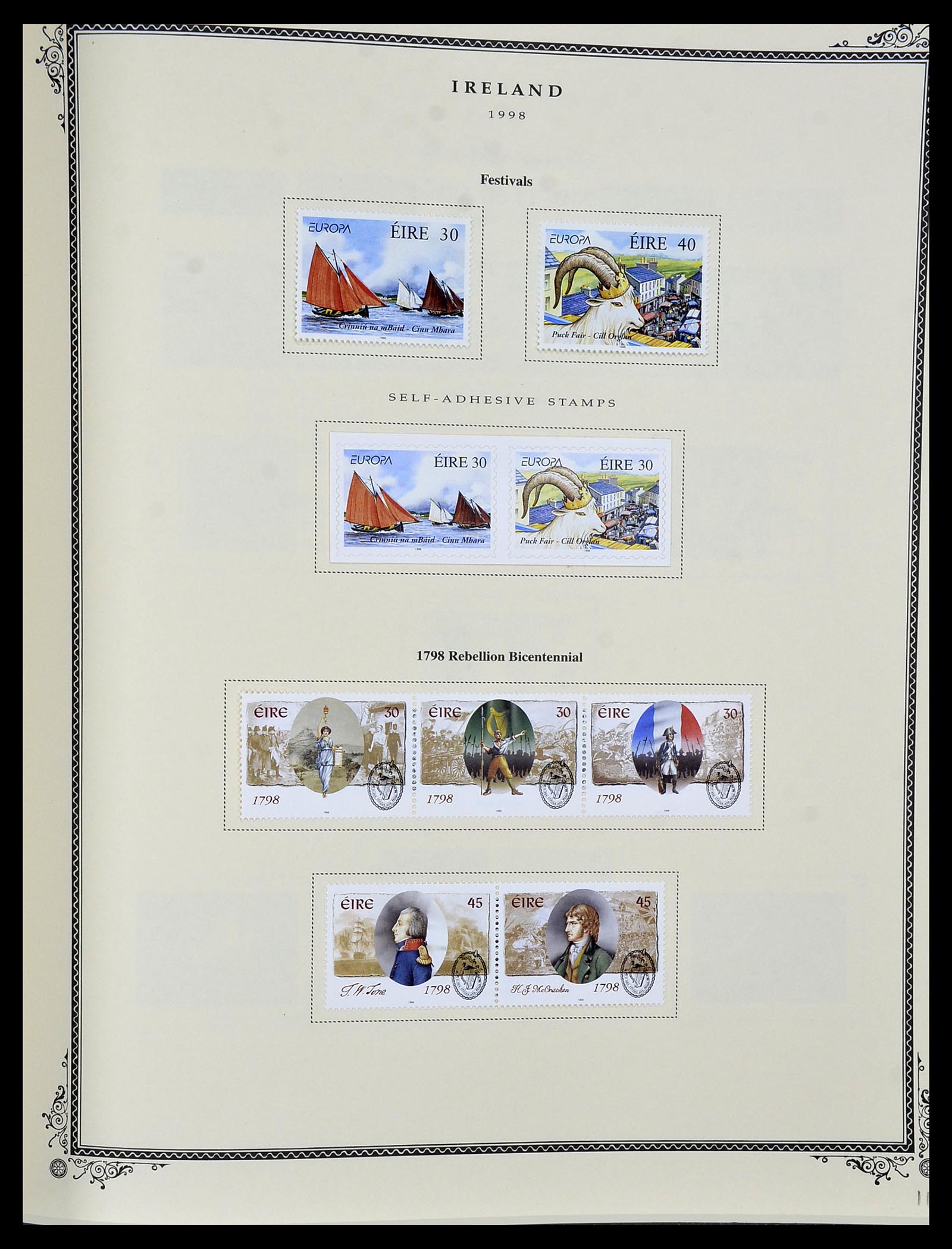 34333 113 - Postzegelverzameling 34333 Ierland 1946-2000.