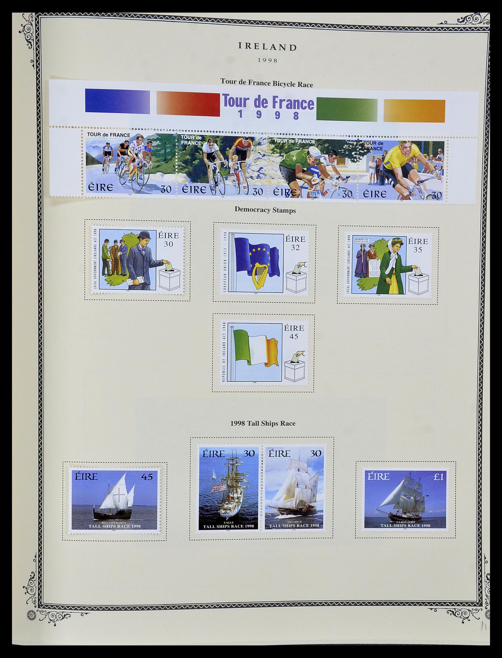 34333 114 - Postzegelverzameling 34333 Ierland 1946-2000.