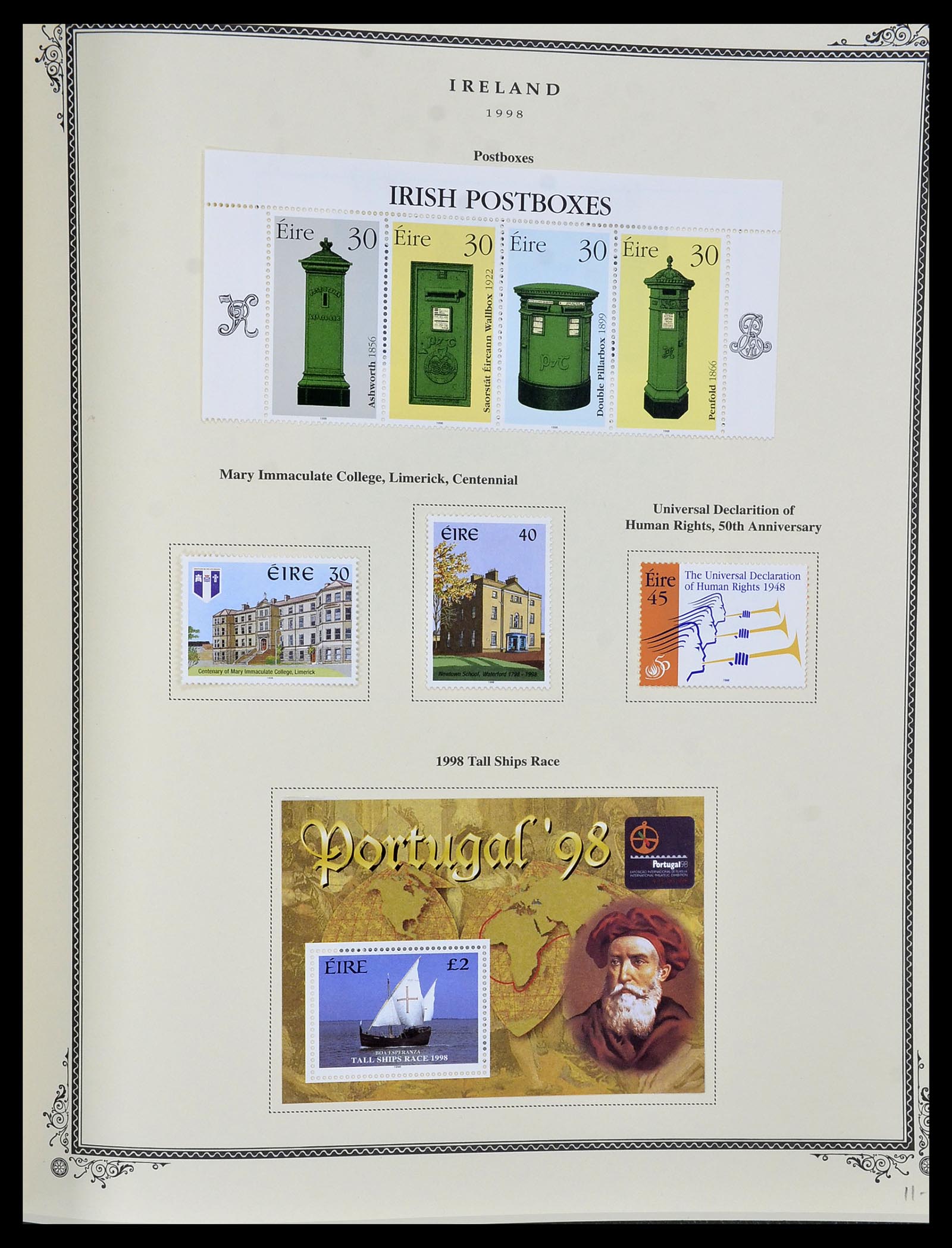 34333 115 - Postzegelverzameling 34333 Ierland 1946-2000.