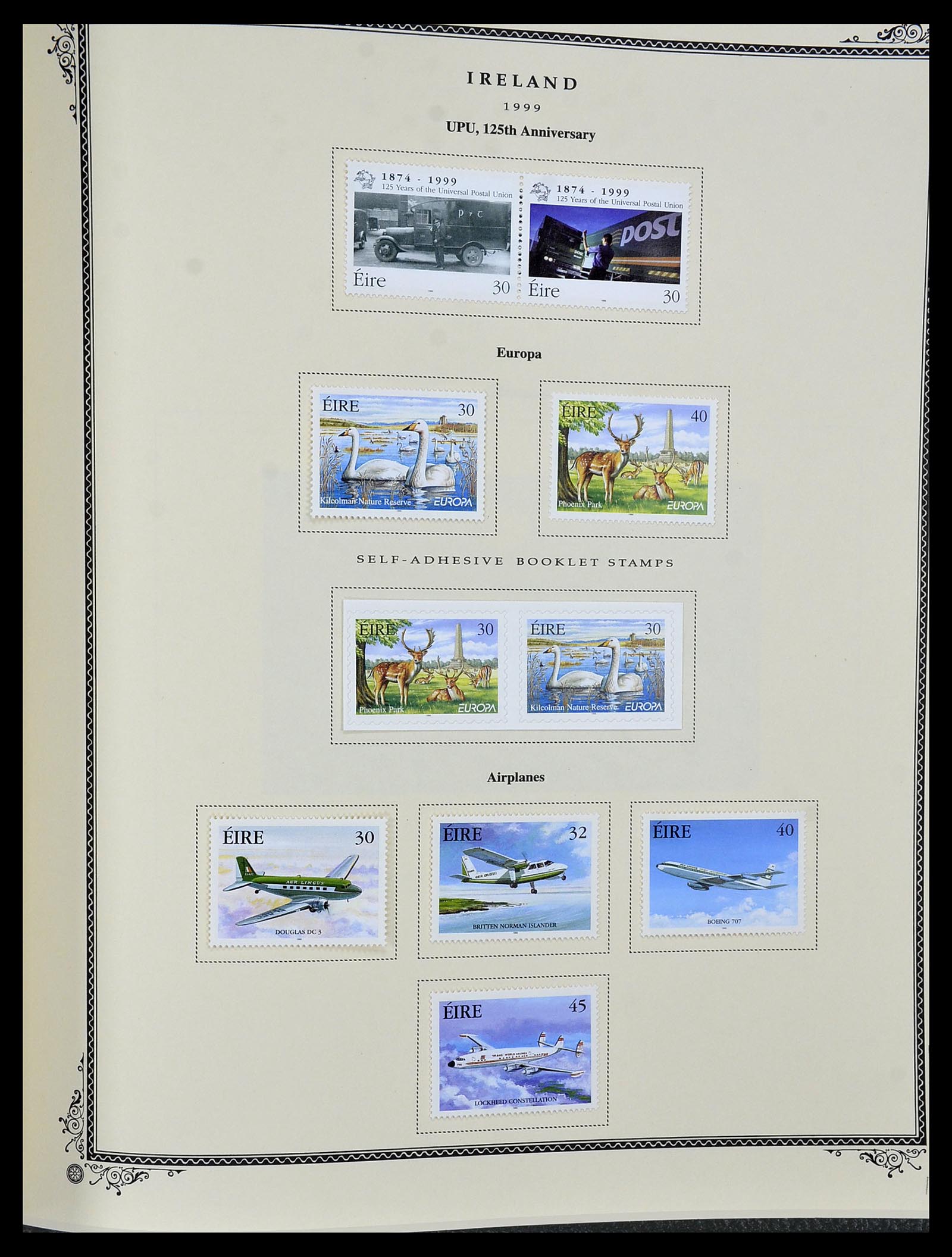 34333 125 - Postzegelverzameling 34333 Ierland 1946-2000.