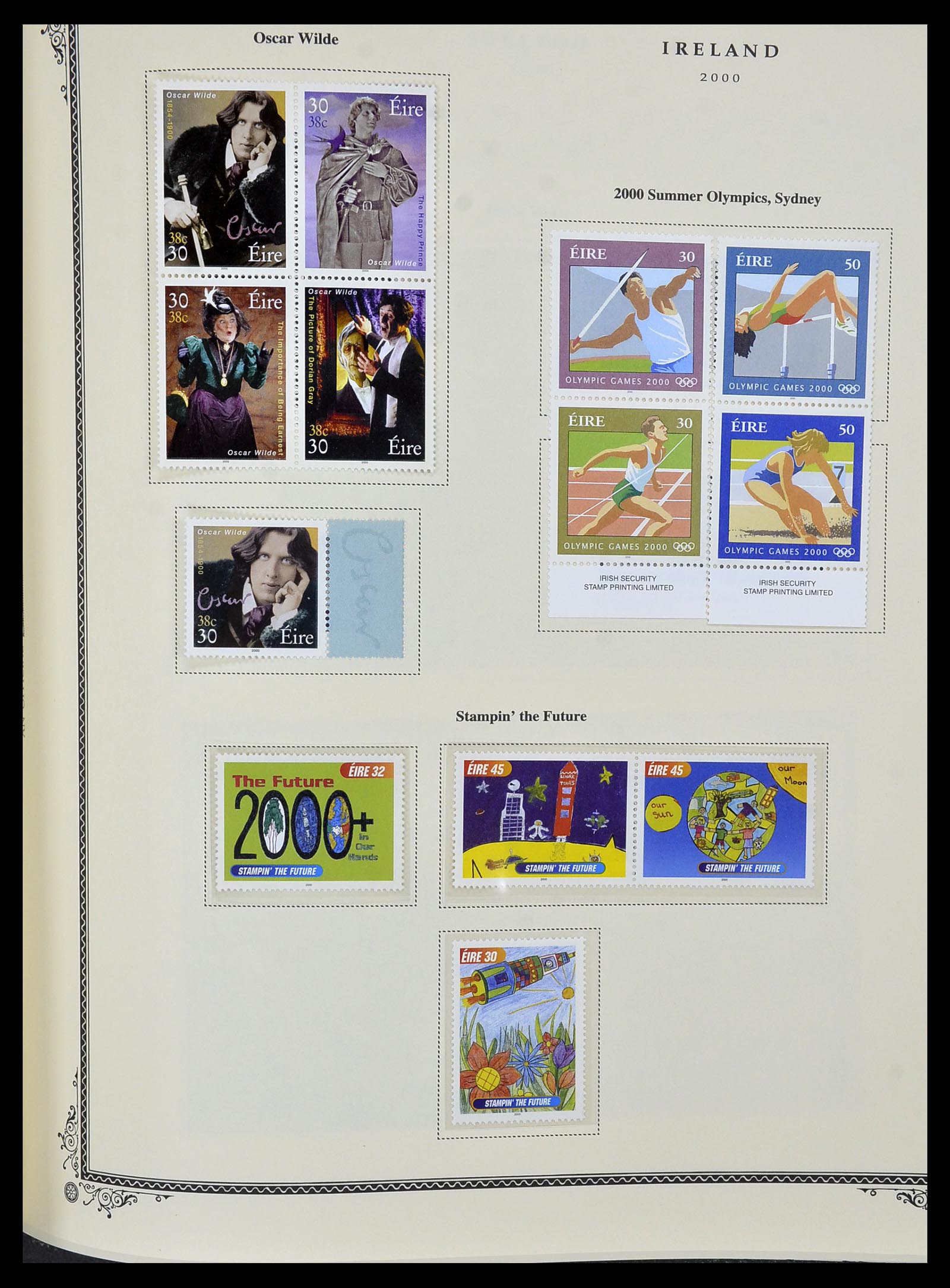 34333 135 - Postzegelverzameling 34333 Ierland 1946-2000.