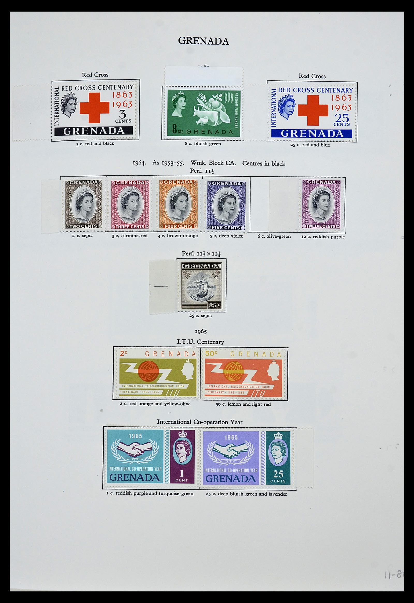 34334 002 - Postzegelverzameling 34334 Grenada 1953-1983.
