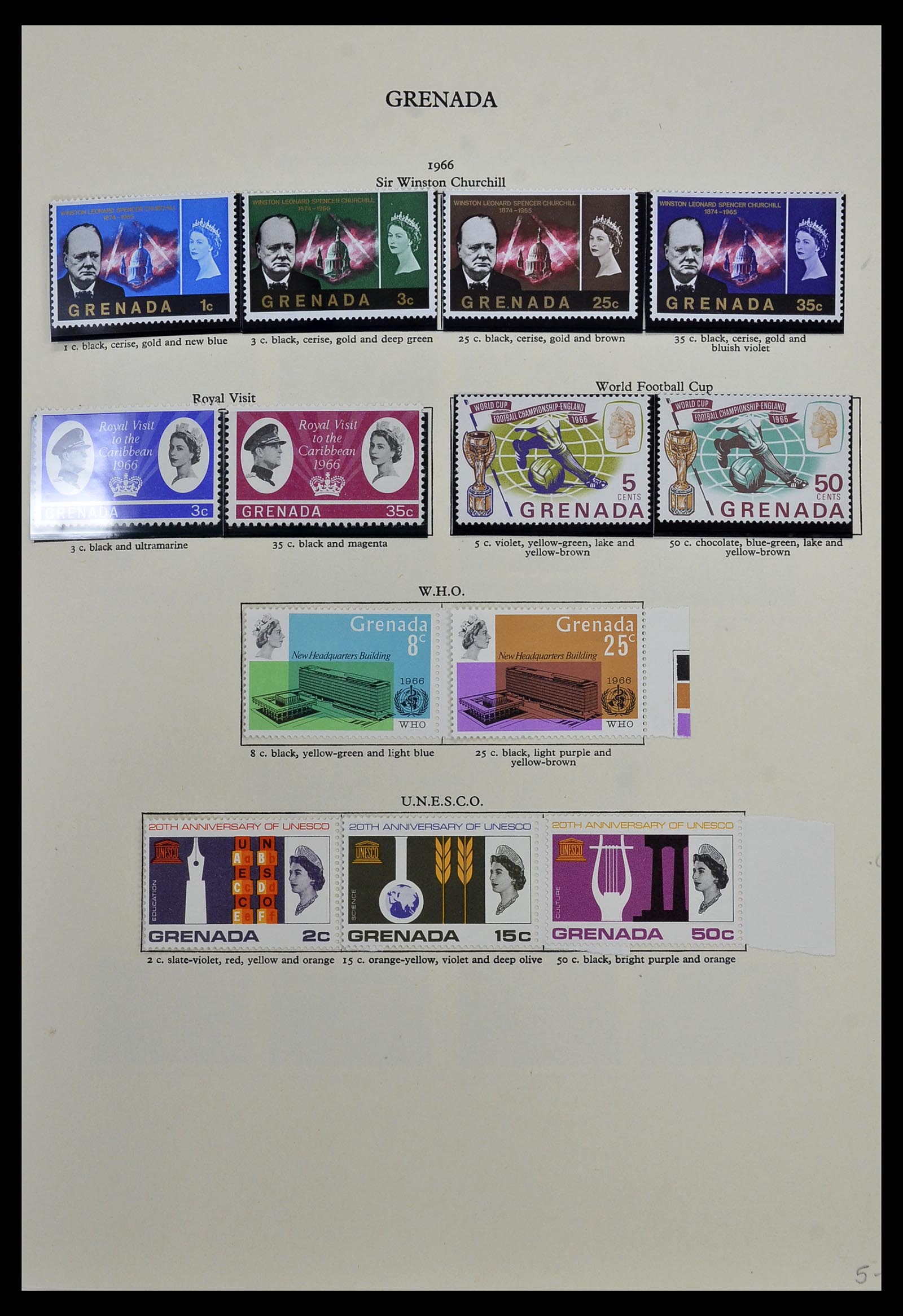 34334 003 - Postzegelverzameling 34334 Grenada 1953-1983.