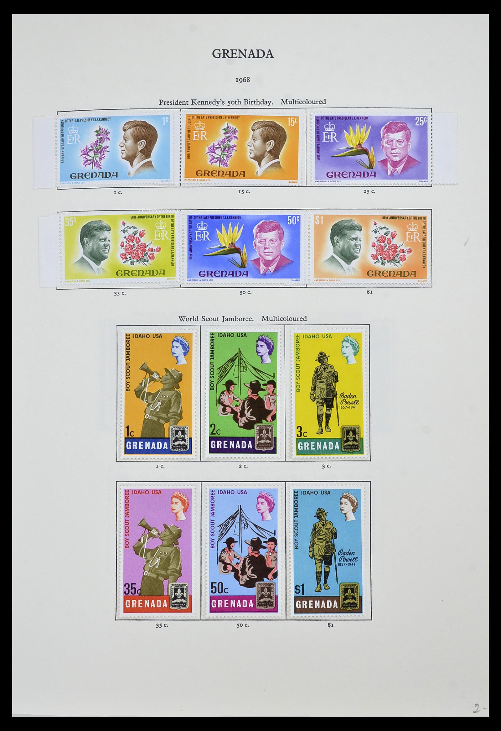 34334 006 - Postzegelverzameling 34334 Grenada 1953-1983.