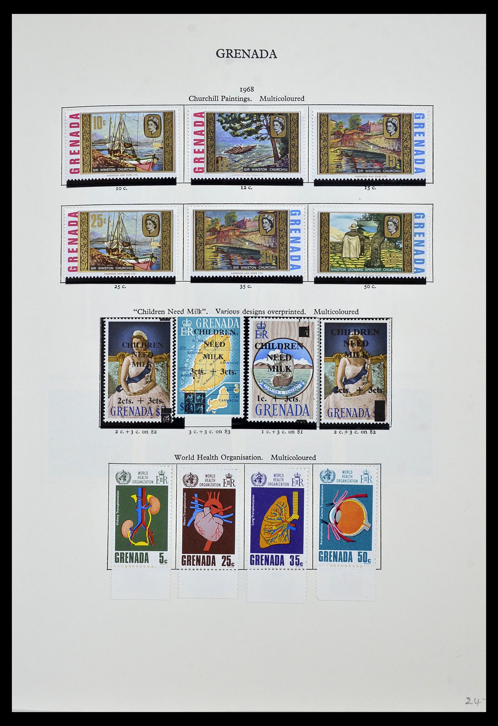 34334 007 - Postzegelverzameling 34334 Grenada 1953-1983.