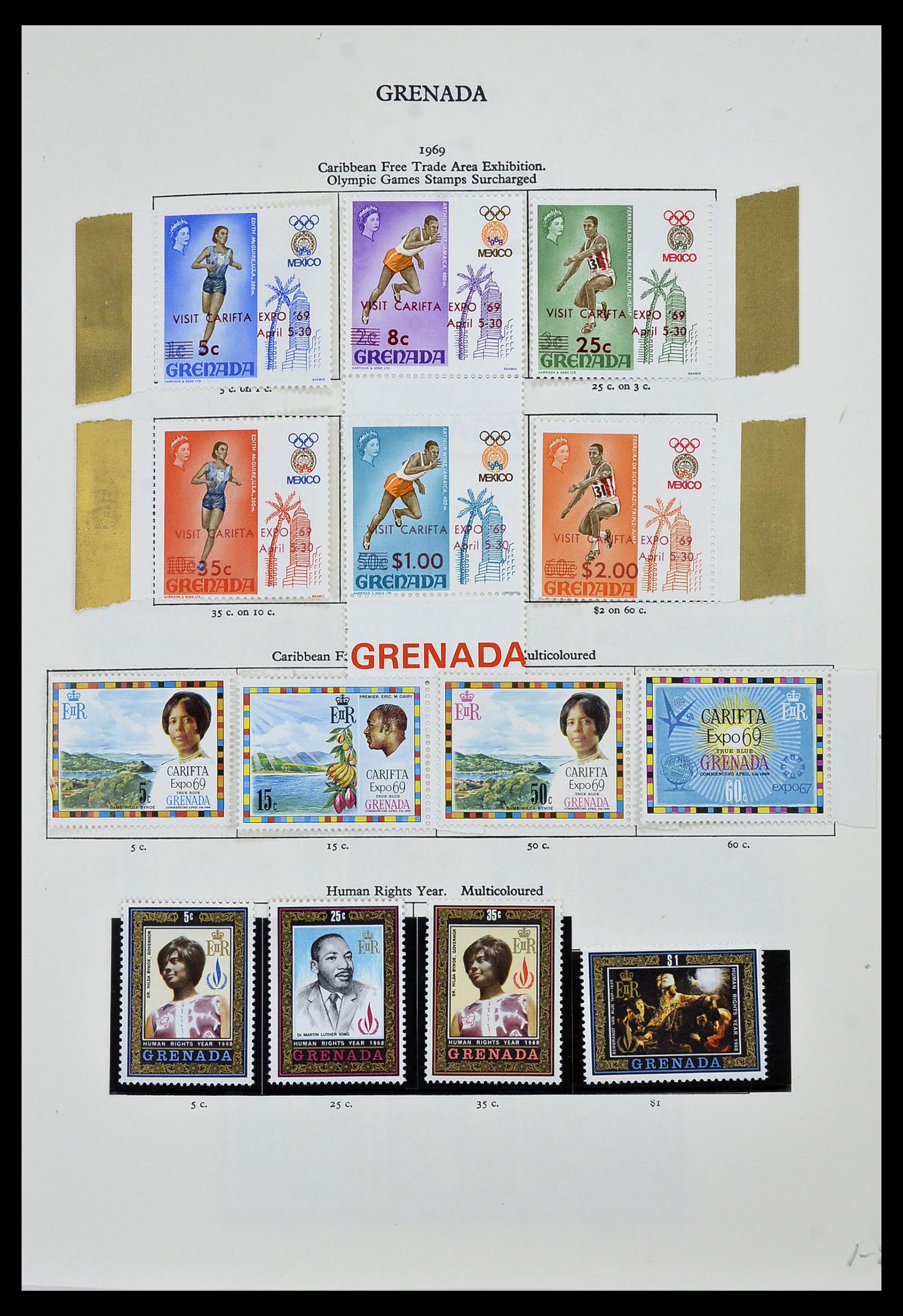 34334 010 - Postzegelverzameling 34334 Grenada 1953-1983.