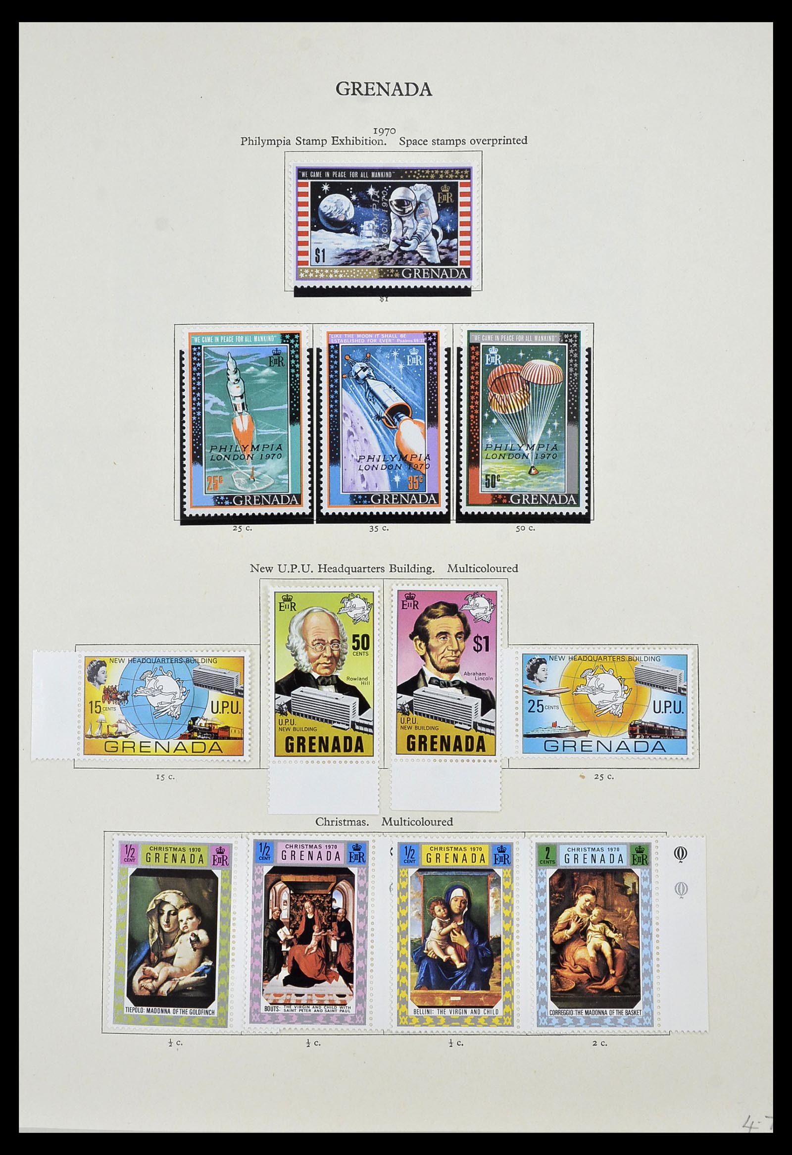 34334 016 - Postzegelverzameling 34334 Grenada 1953-1983.