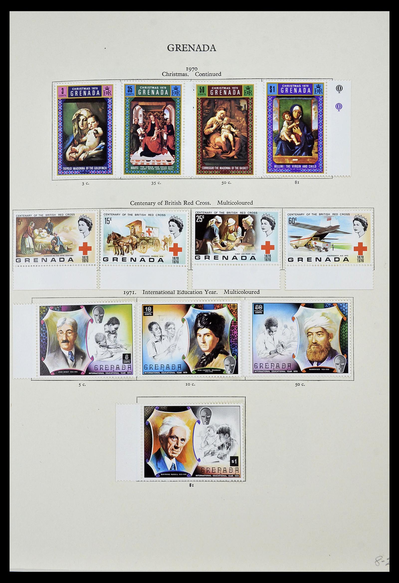 34334 017 - Postzegelverzameling 34334 Grenada 1953-1983.