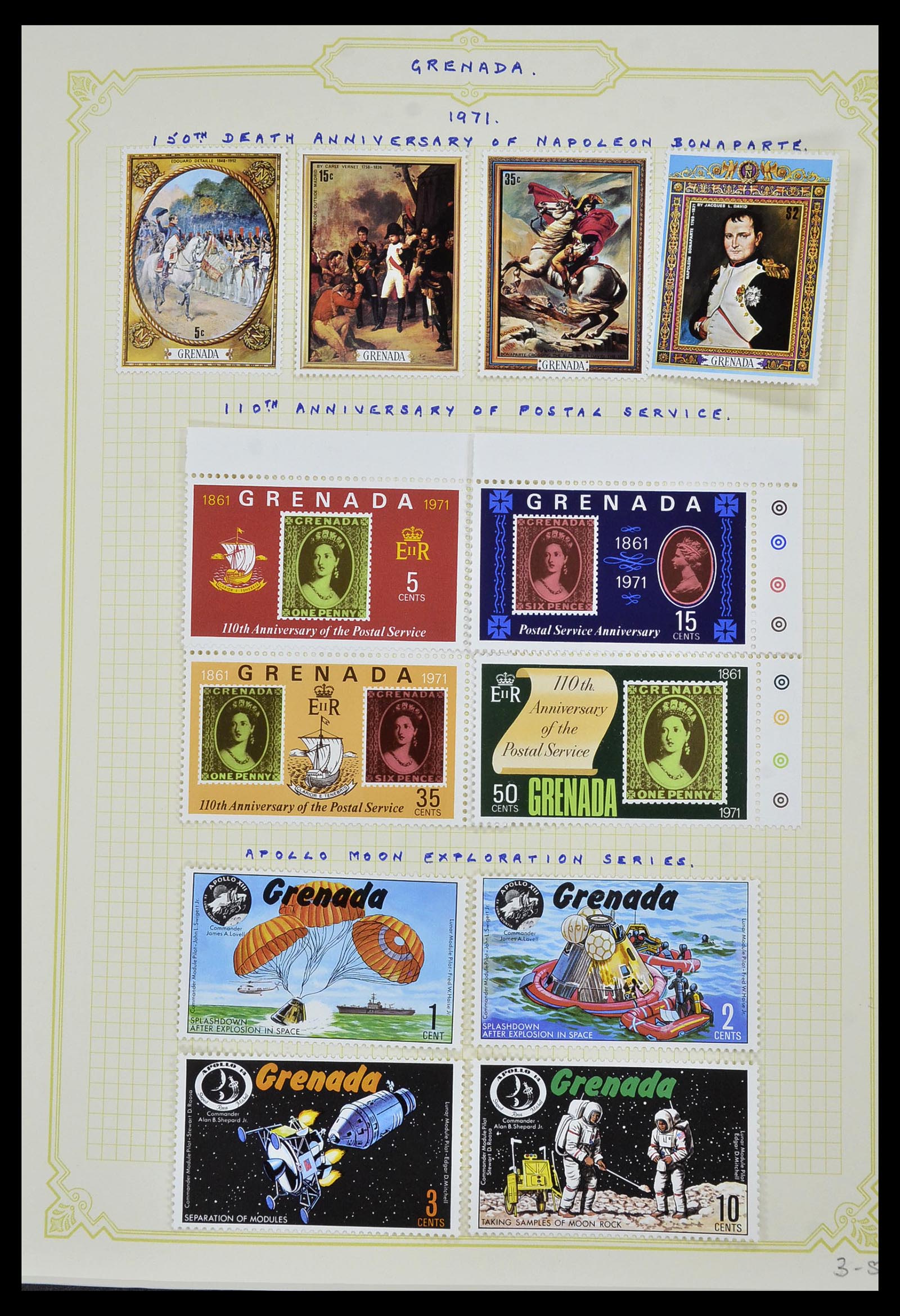 34334 019 - Postzegelverzameling 34334 Grenada 1953-1983.