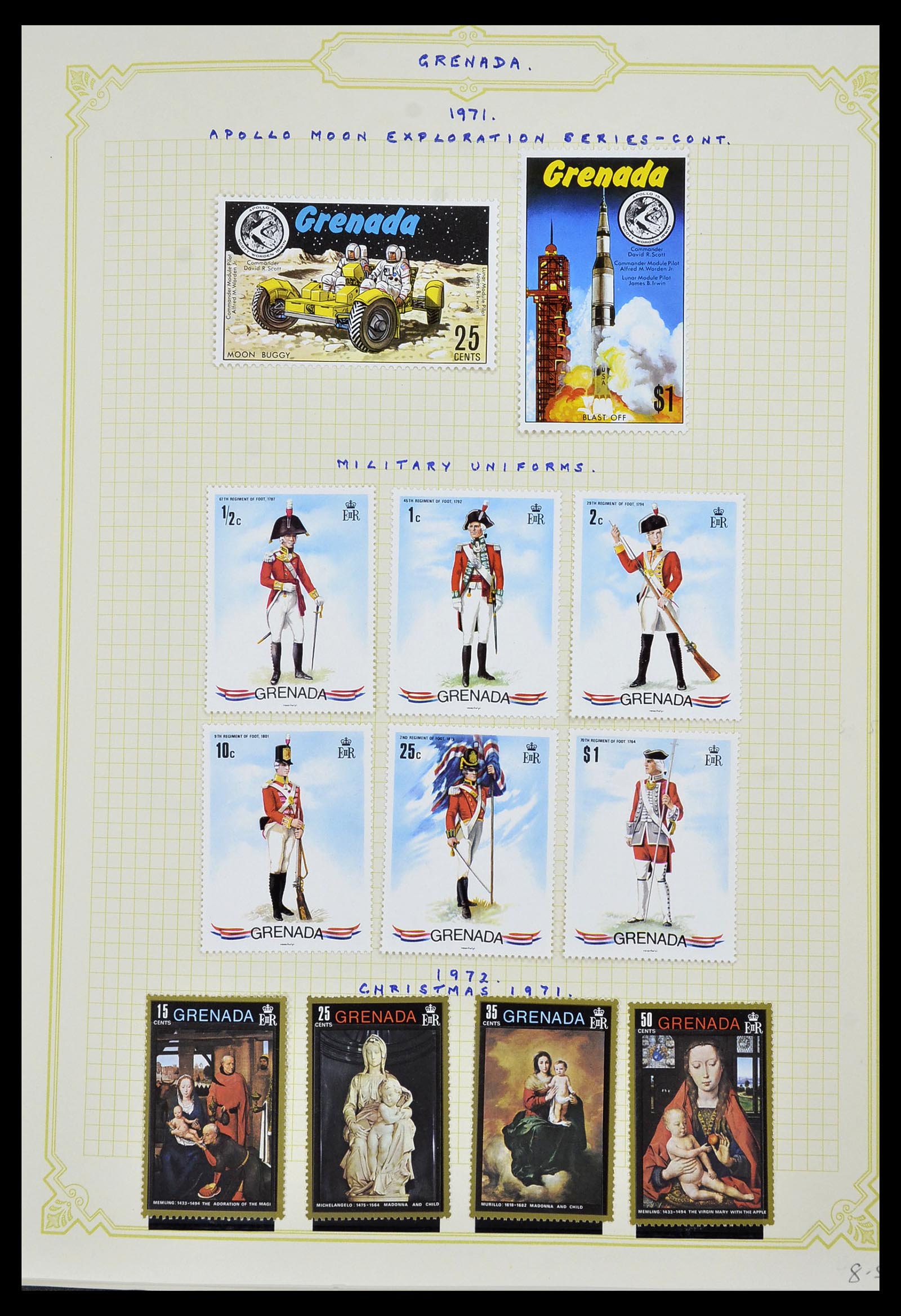 34334 020 - Postzegelverzameling 34334 Grenada 1953-1983.