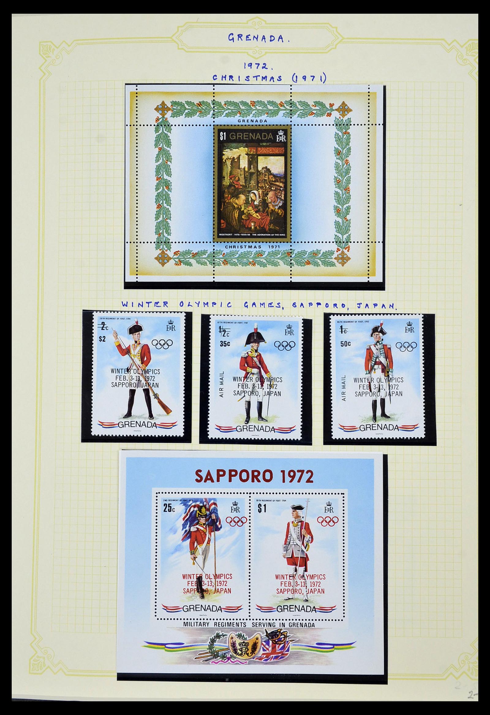 34334 021 - Postzegelverzameling 34334 Grenada 1953-1983.