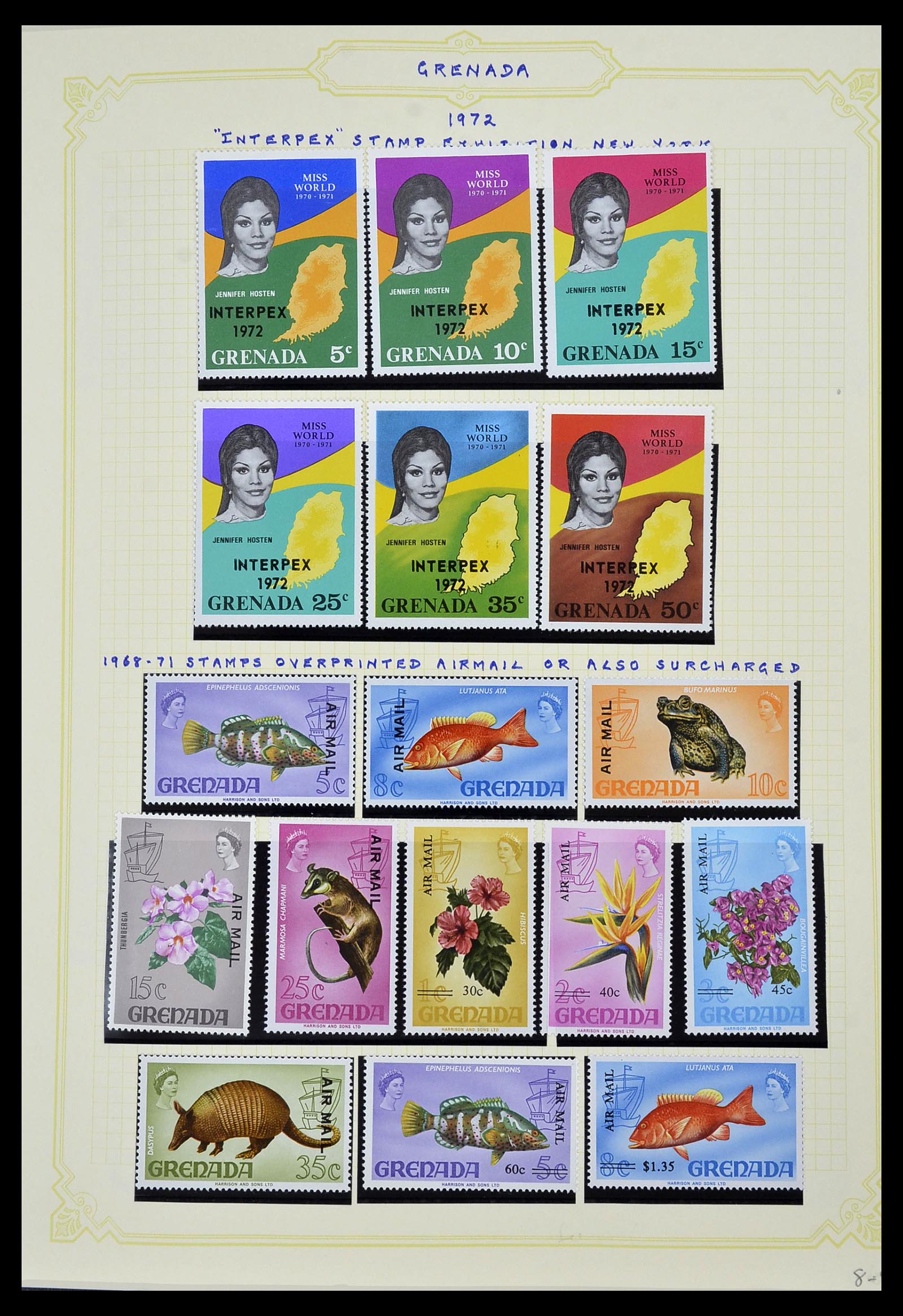 34334 023 - Postzegelverzameling 34334 Grenada 1953-1983.