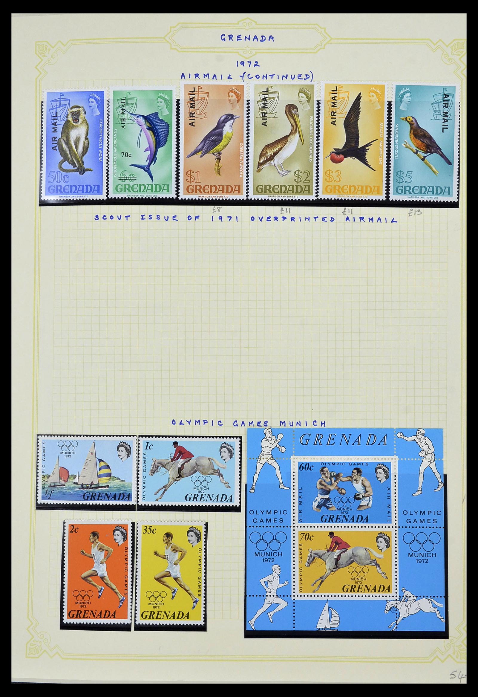 34334 024 - Postzegelverzameling 34334 Grenada 1953-1983.