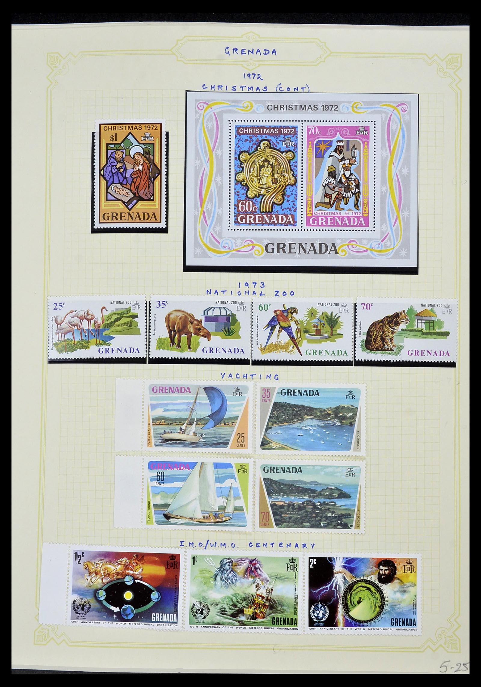 34334 026 - Postzegelverzameling 34334 Grenada 1953-1983.